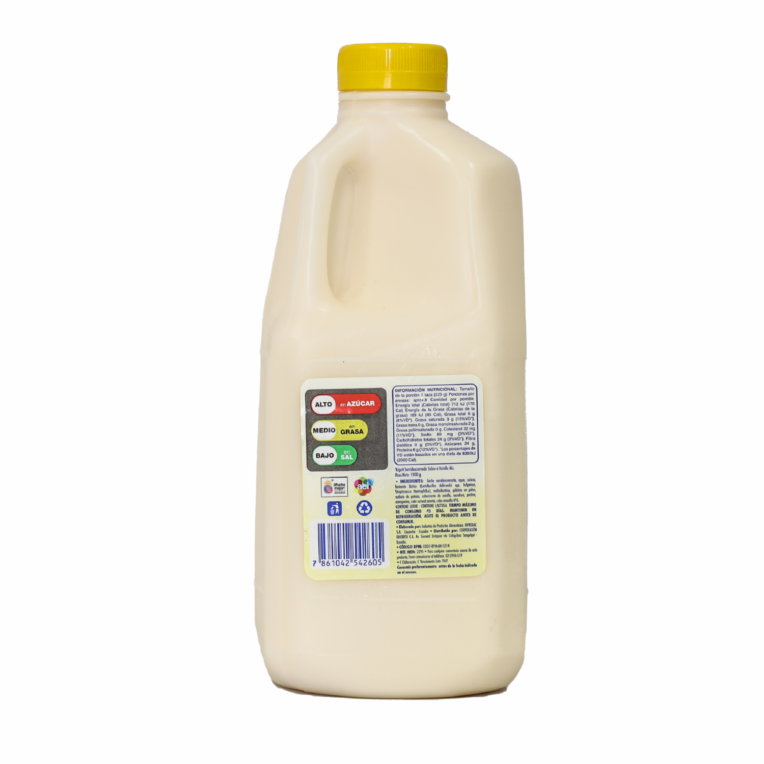 Yogurt Semidescremado Bebible Sabor A Vainilla AKÍ 1900 G