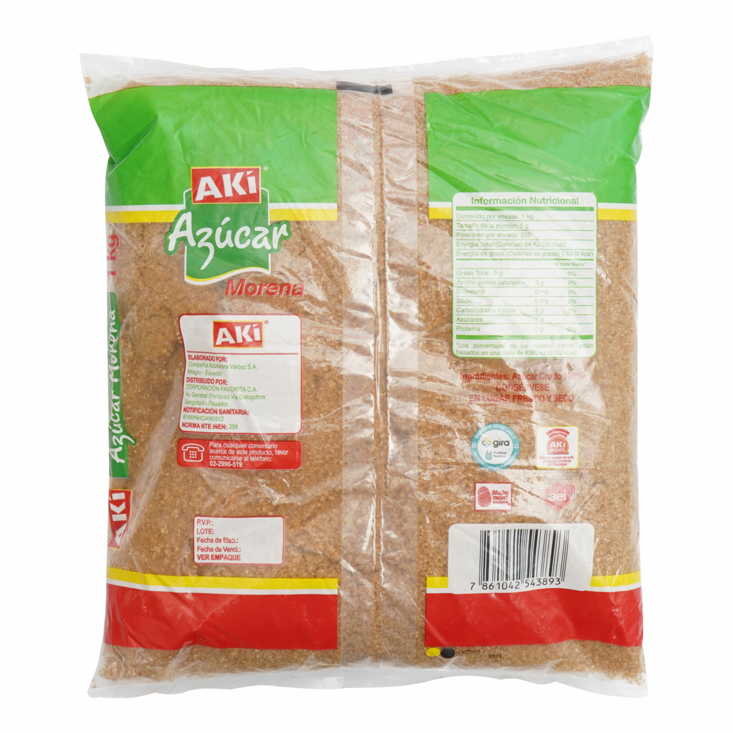 Azúcar Morena AKÍ 1000 G