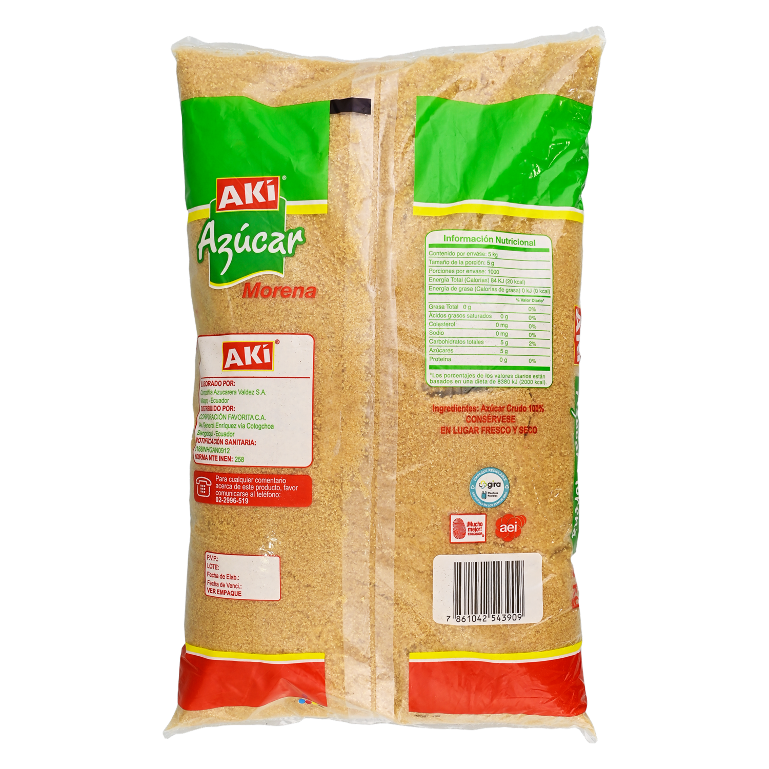 Azúcar Morena AKÍ 5000 G