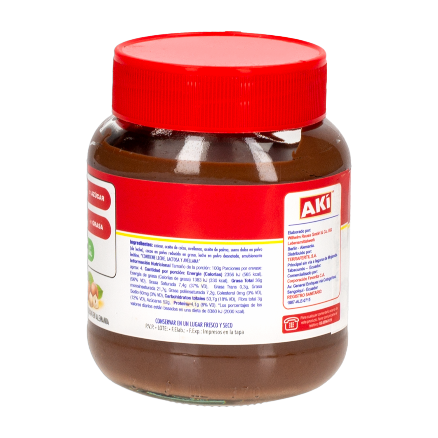 Crema De Cacao Y Avellanas AKÍ 350 G