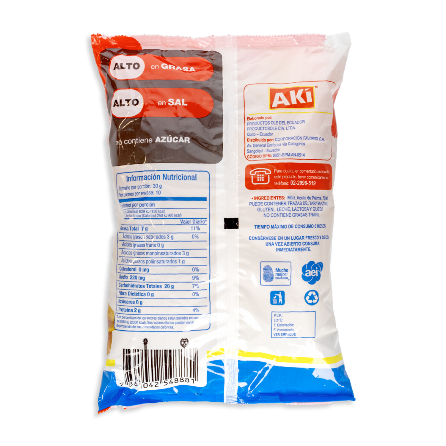 Redonditos De Maíz AKÍ 300 G