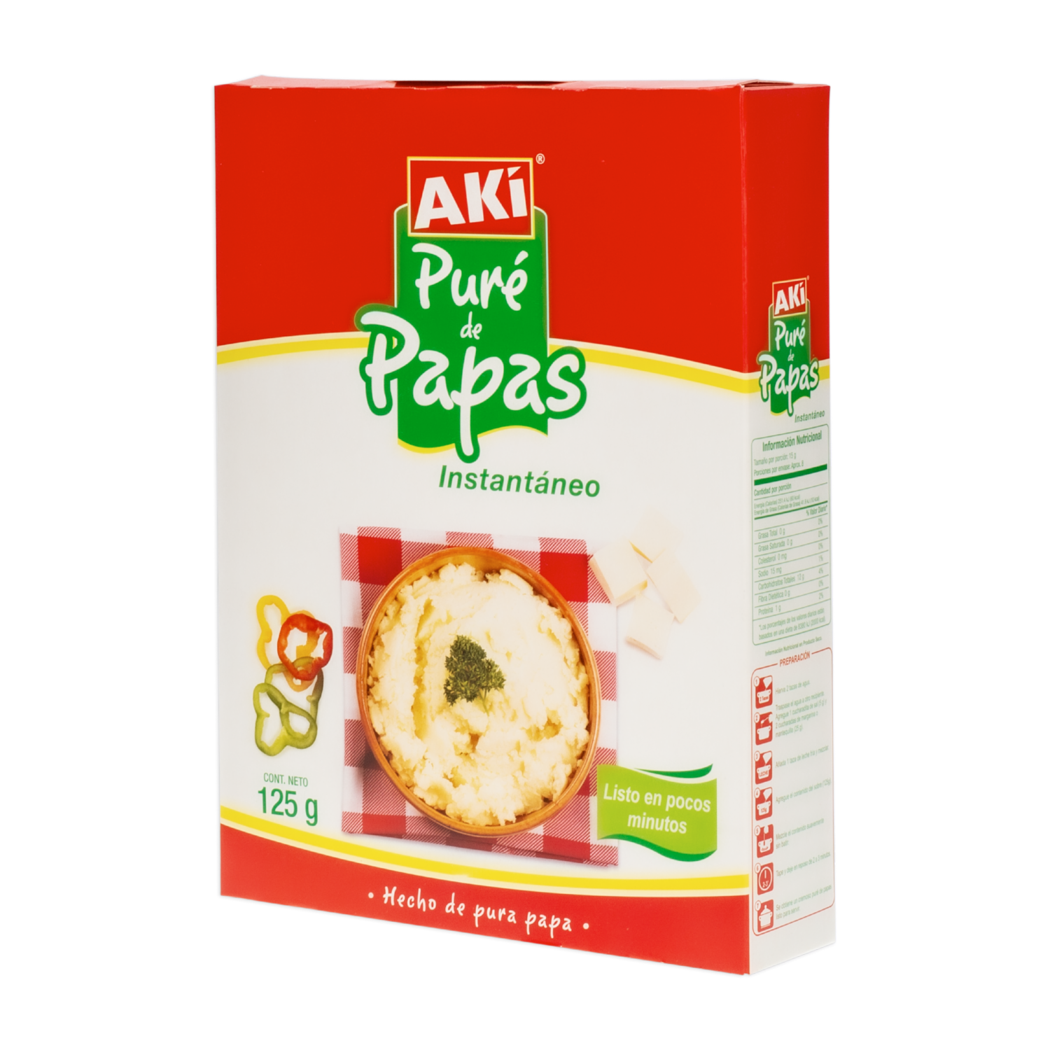 Puré De Papa Instantáneo AKÍ 125 G