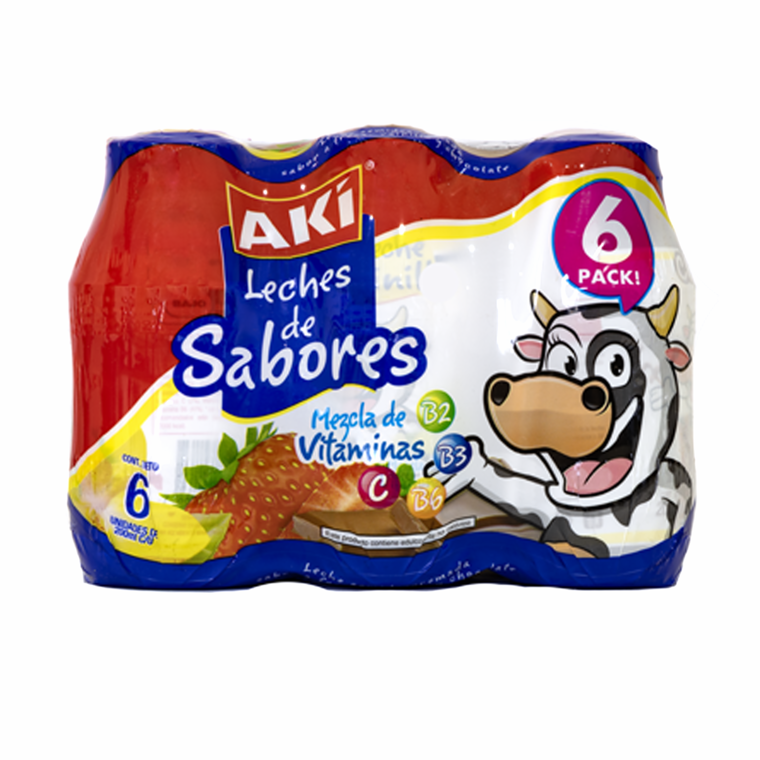 Leche Saborizada Surtida AKÍ 6 X 200 Ml