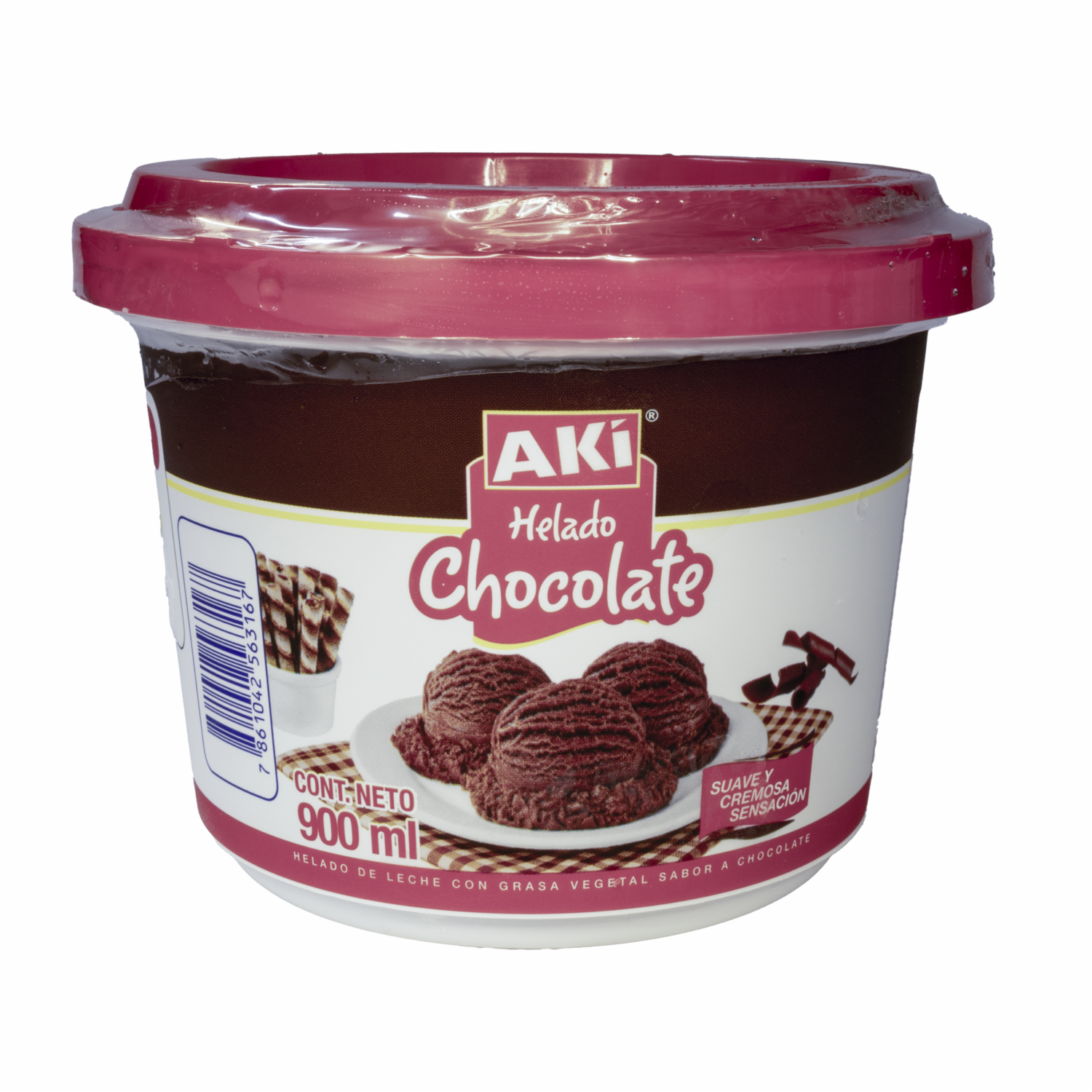 Helado Chocolate AKÍ 900 Ml