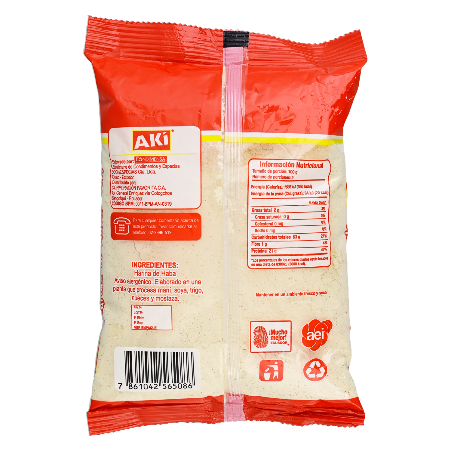 Harina De Haba AKÍ 500 G
