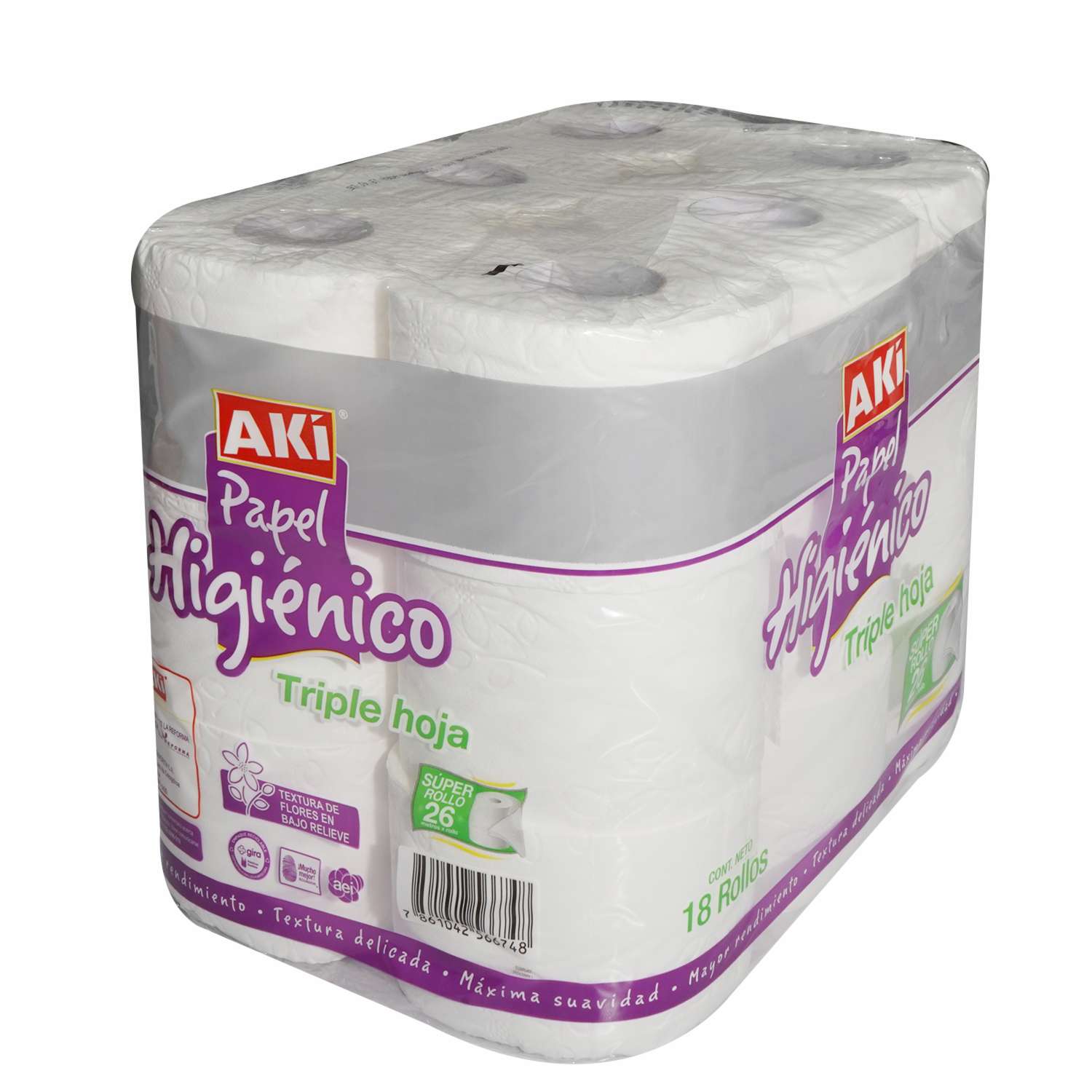 Papel Higiénico Premium AKÍ 18 Rollos