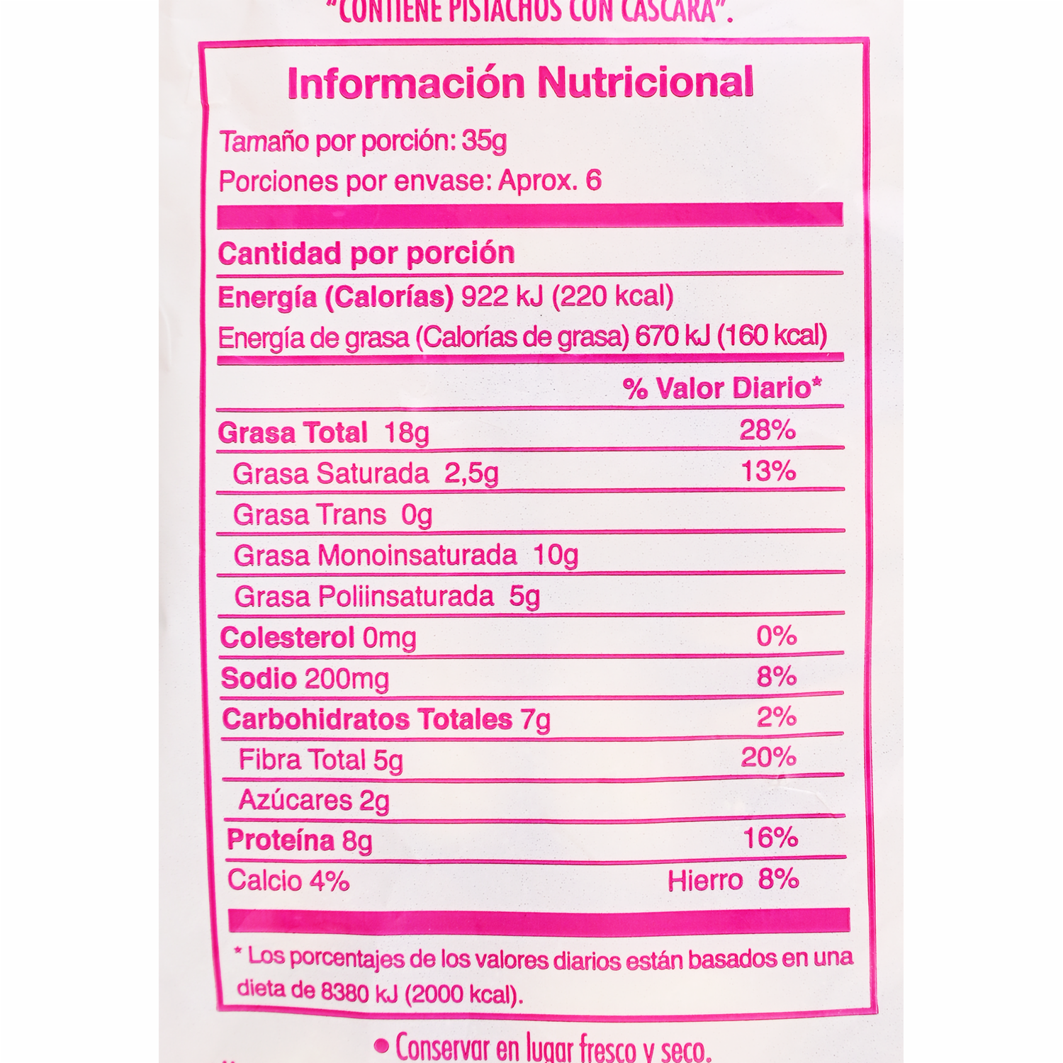 Pistachos Natural AKÍ 200 G