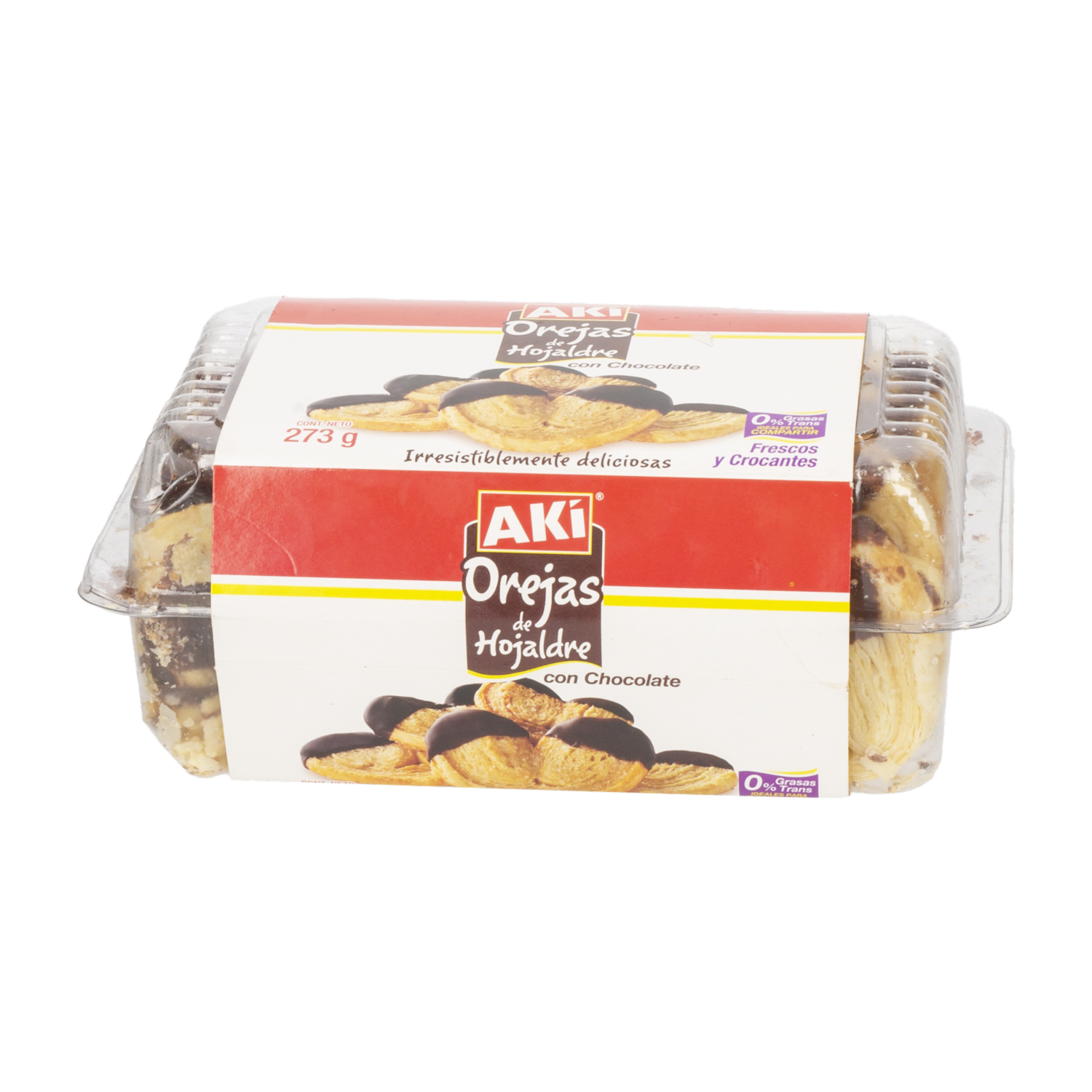 Orejas De Hojaldre Con Chocolate AKÍ 273 g