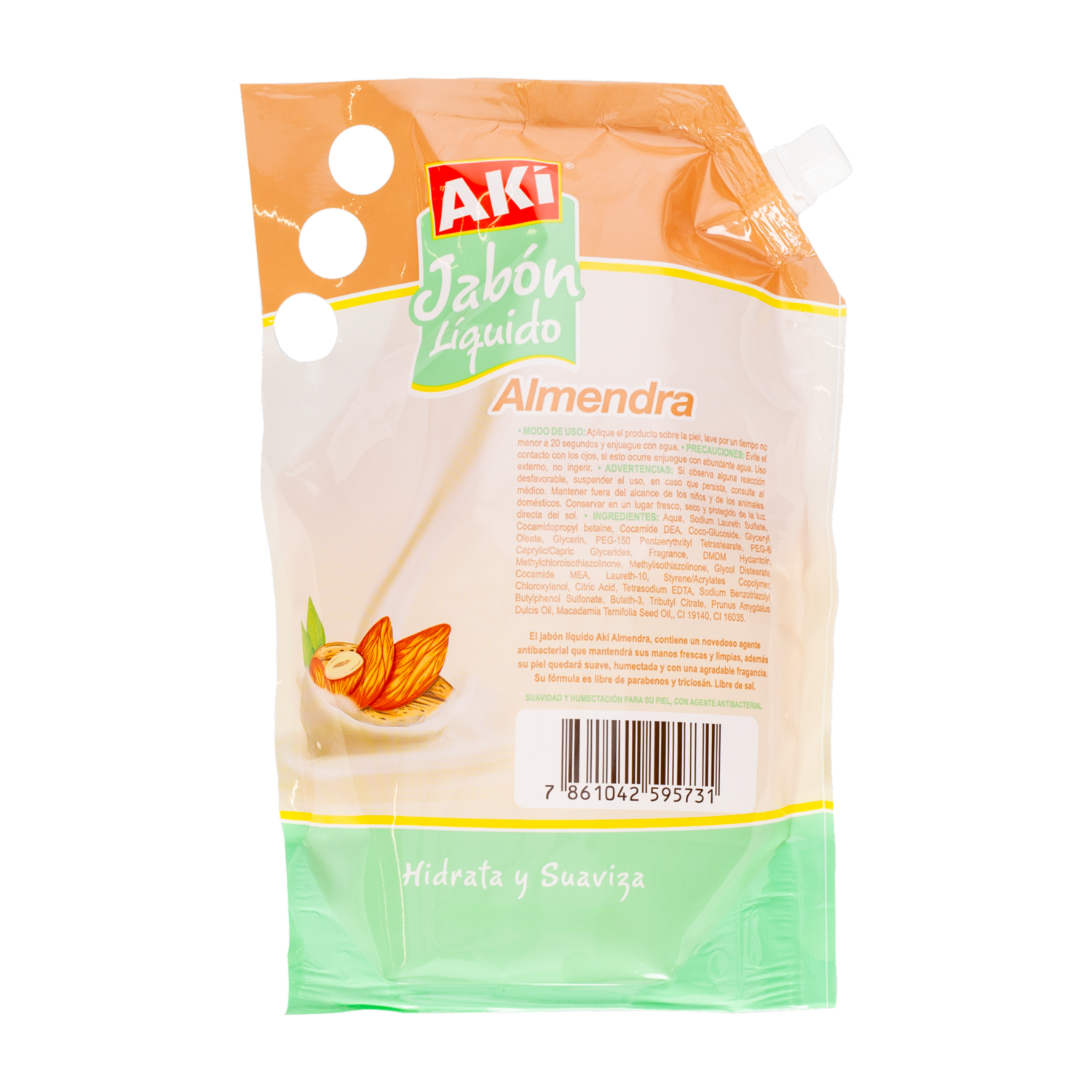Jabón Líquido De Almendra AKÍ 1000 Ml
