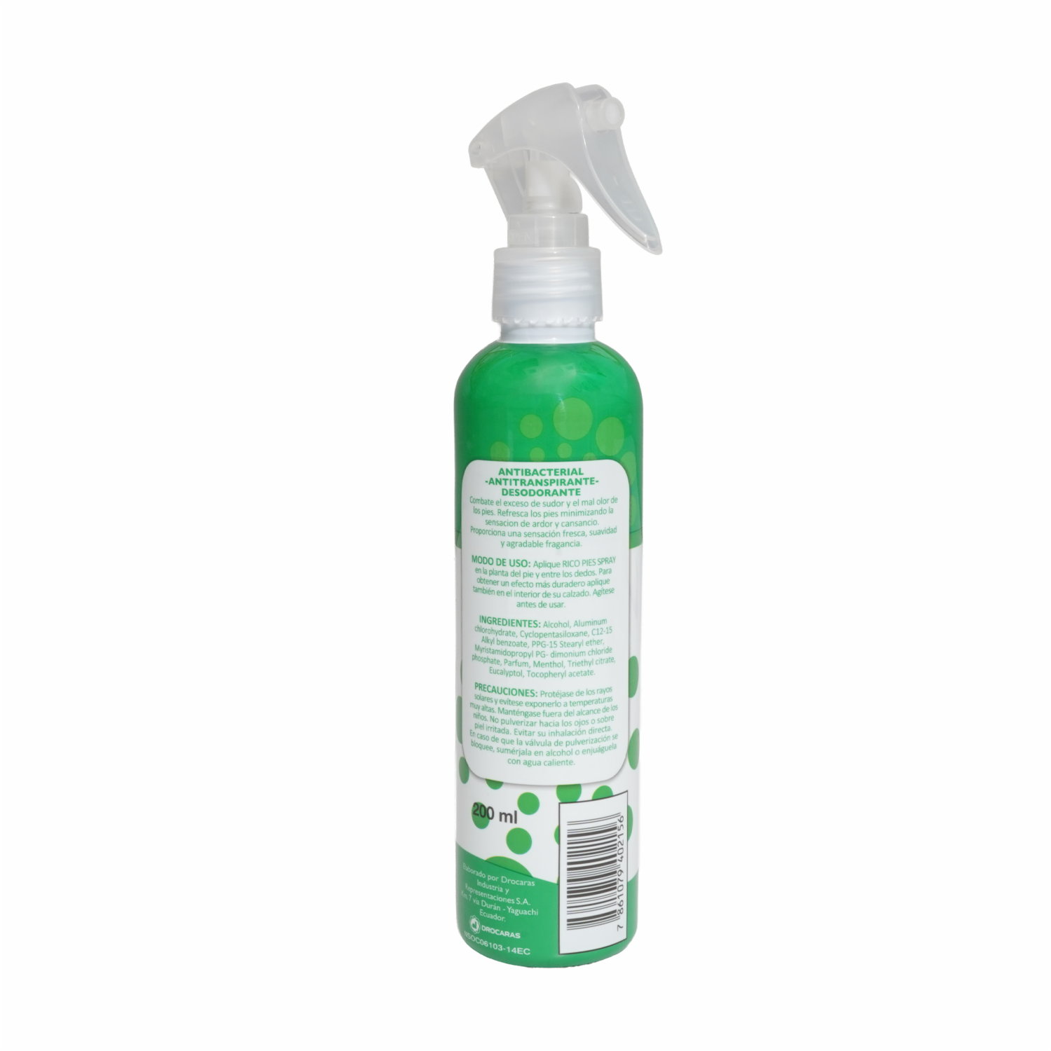 Desodorante Para Pies En Spray Cool Mint RICO 200 Ml