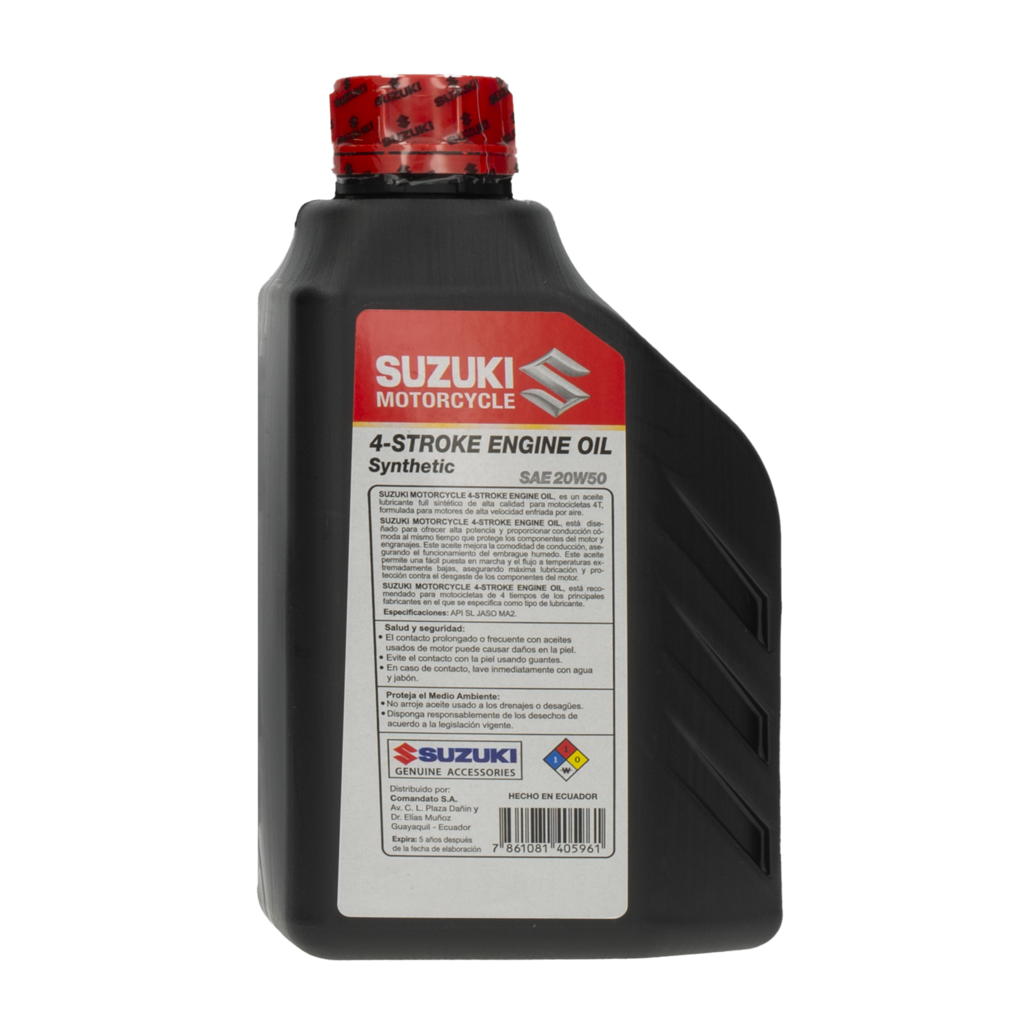 Aceite Para Motocicleta 20W50 Sintético SUZUKI 1 Litro