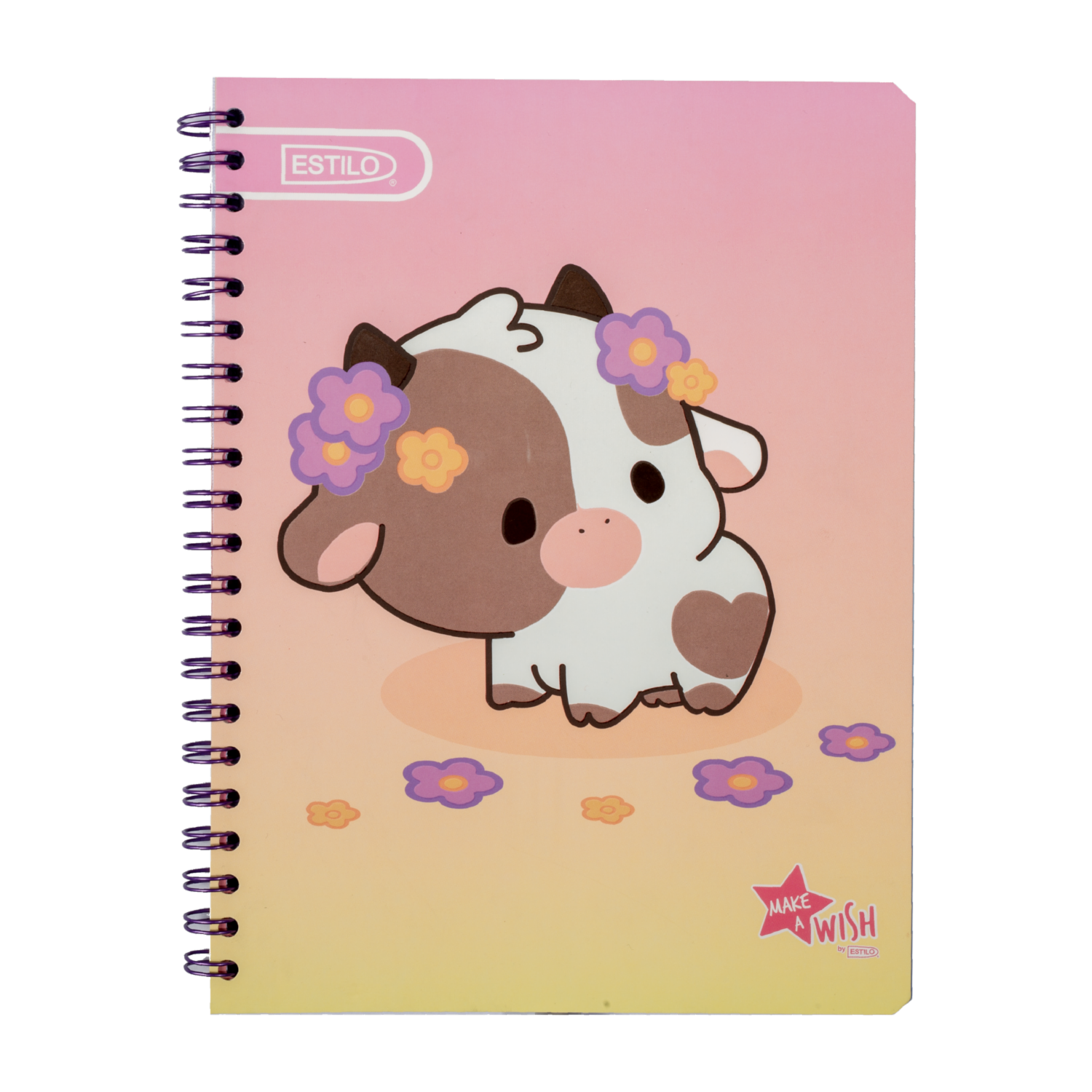 Cuaderno Universitario Cuadros Gama Media Make A Wish ESTILO 100 Hojas