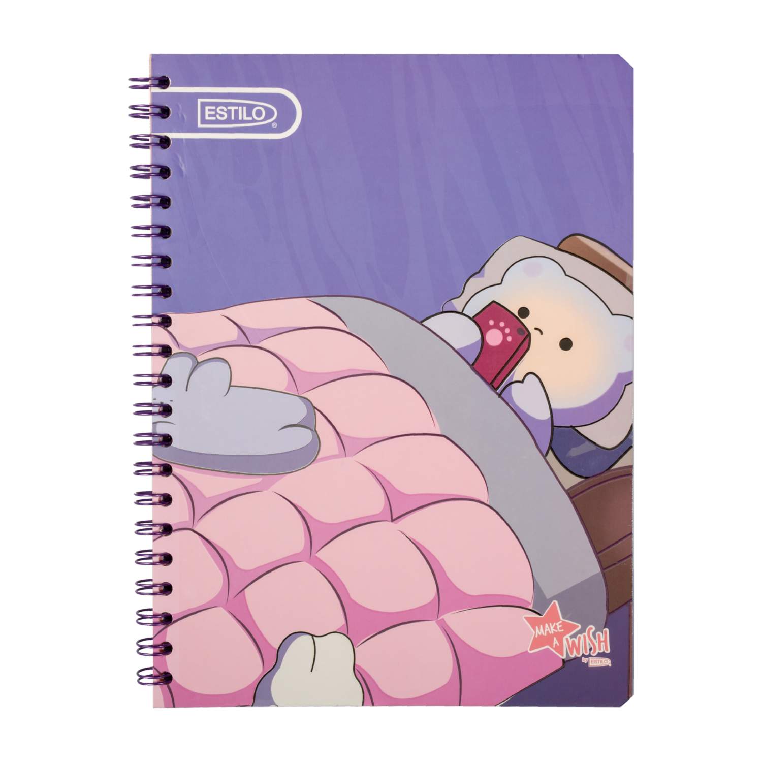 Cuaderno Universitario Cuadros Gama Media Make A Wish ESTILO 100 Hojas