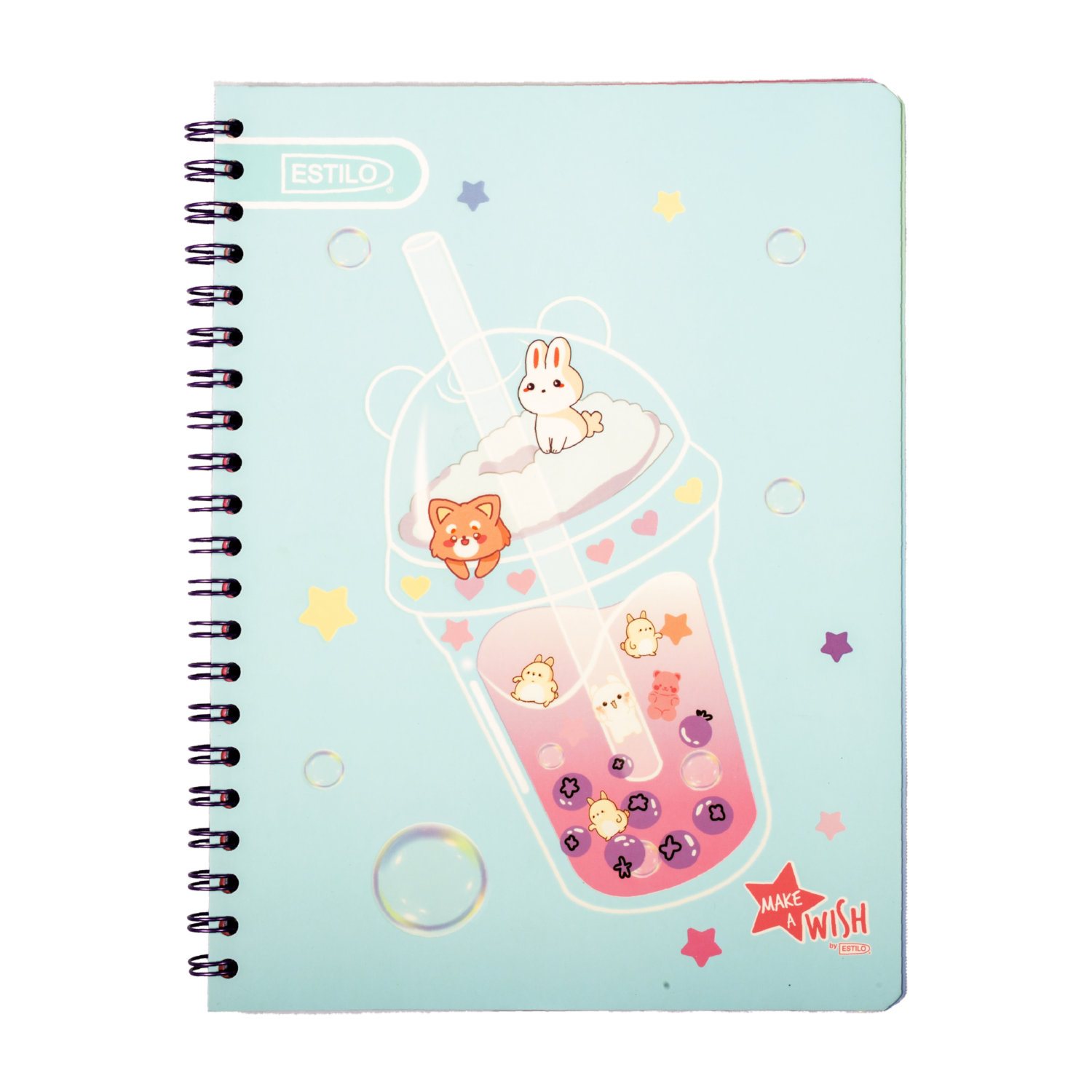 Cuaderno Universitario Cuadros Gama Media Make A Wish ESTILO 100 Hojas
