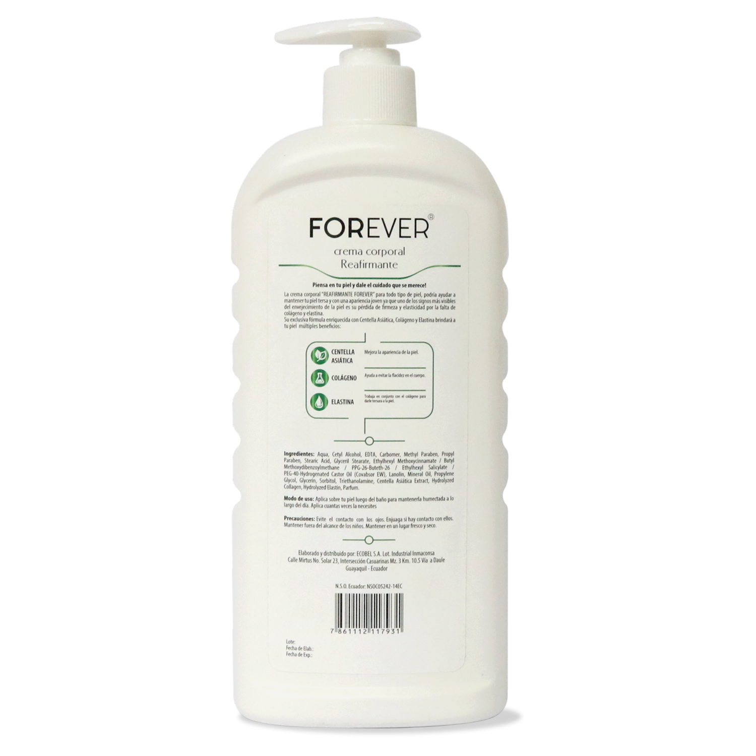 Crema Corporal Reafirmante FOREVER 500 Ml