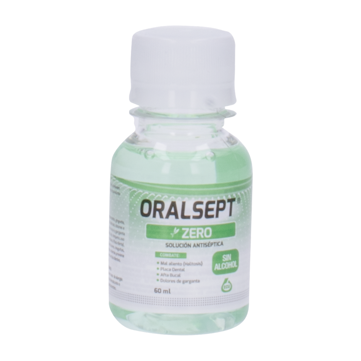 Enjuague  Bucal Zero Solucion Antiseptica ORALSEPT 60 Ml