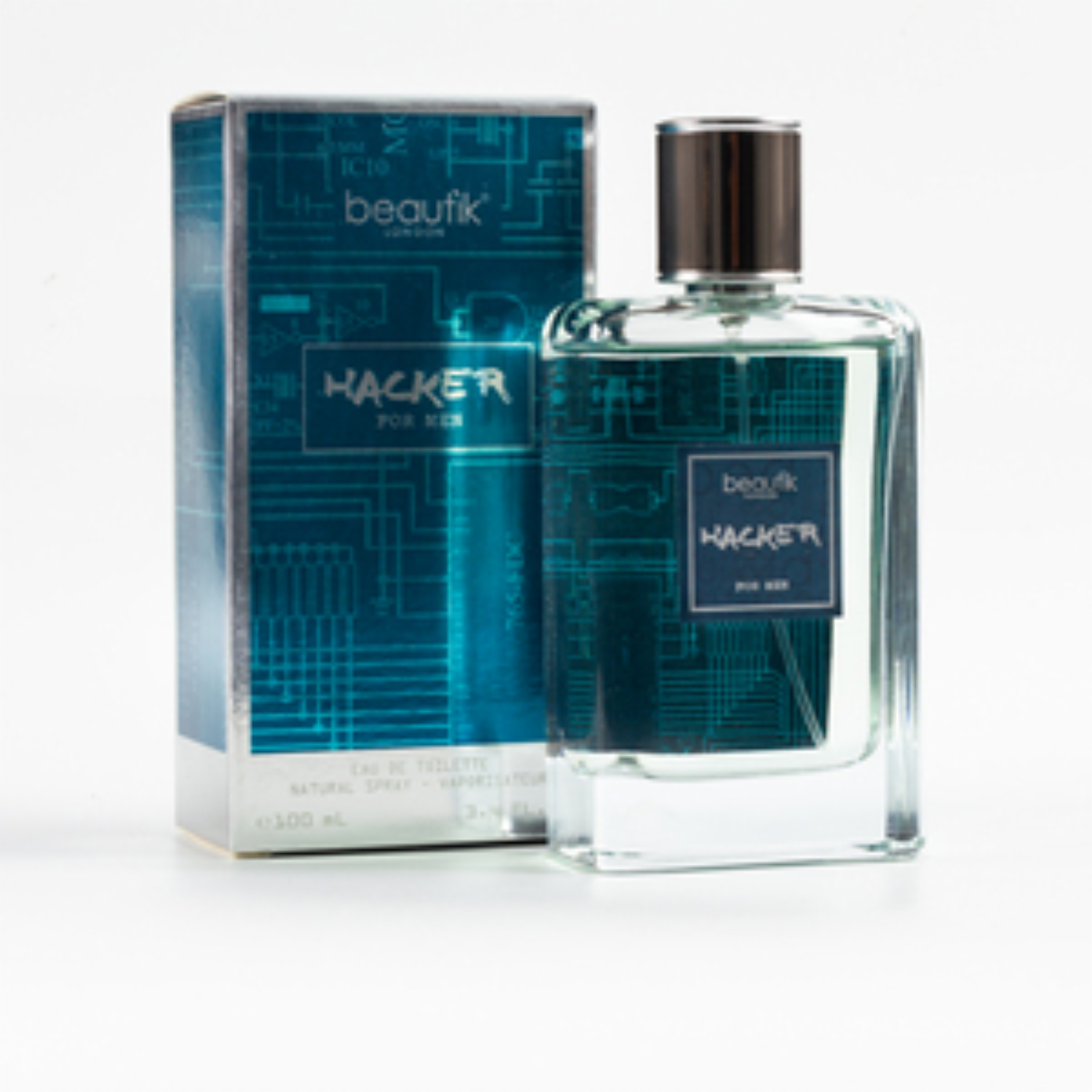Fragancia Para Caballero Hacker BEAUTÌK LONDON EDT 100 Ml