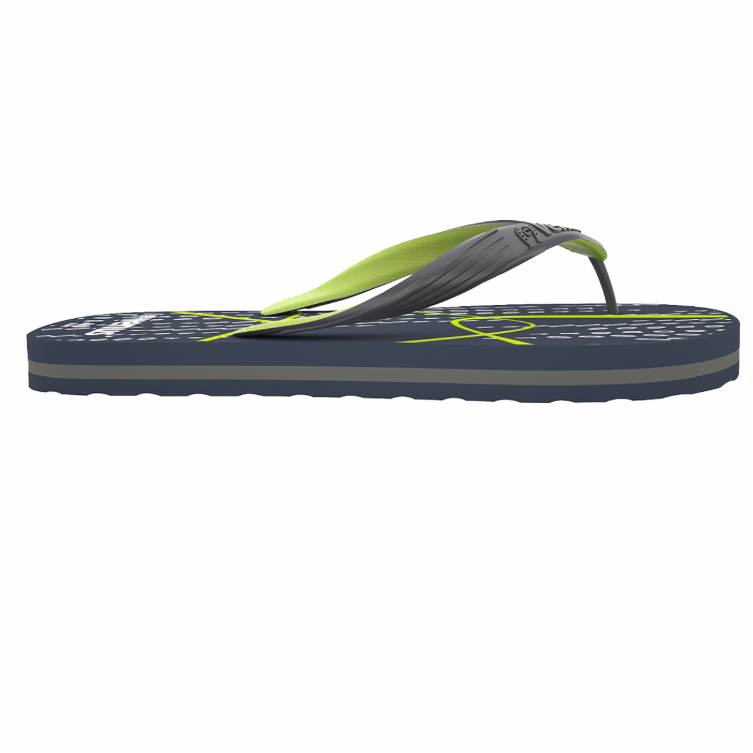 Zapatillas De Caballero Con Tiras Diseño Entrelazado Azúl Con Gris VENUS