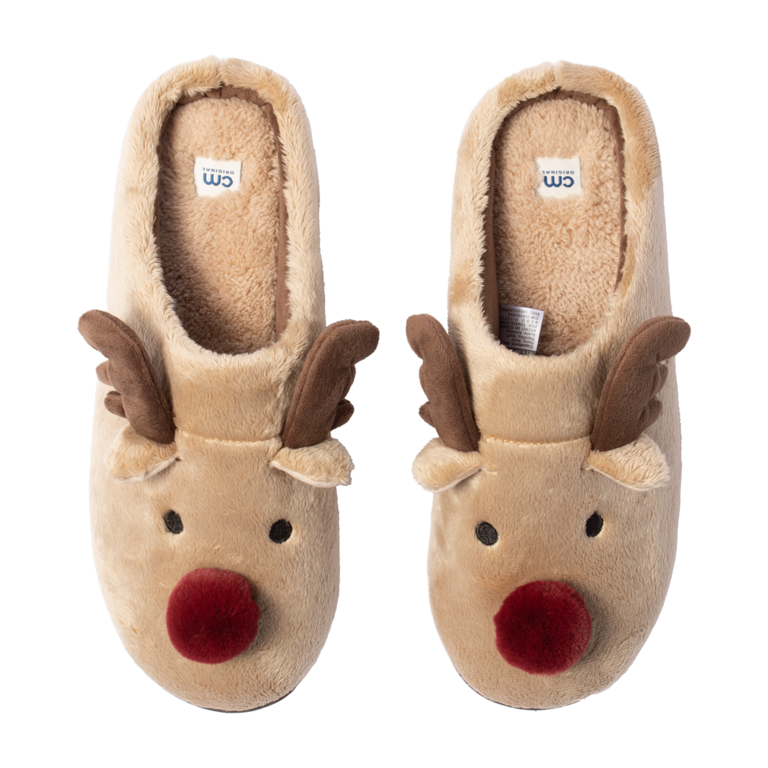 Pantuflas Navideña De Reno CM ORIGINAL