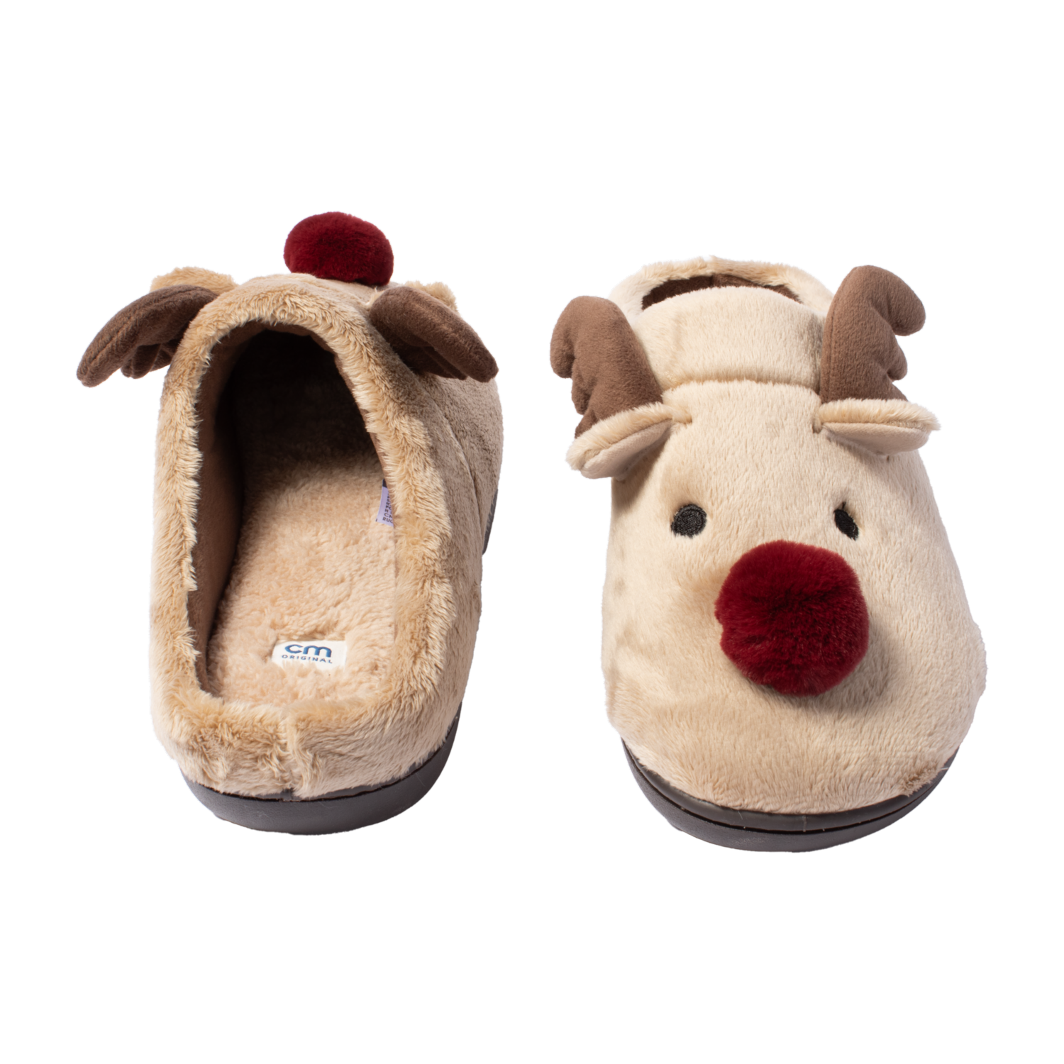 Pantuflas Navideña De Reno CM ORIGINAL