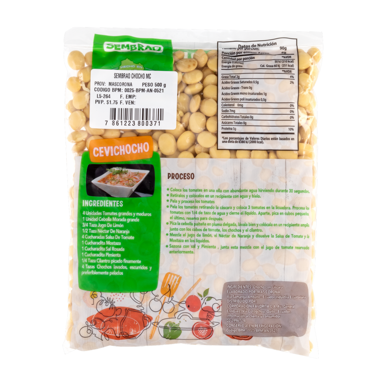 Chocho Fresco SEMBRAO 500 G