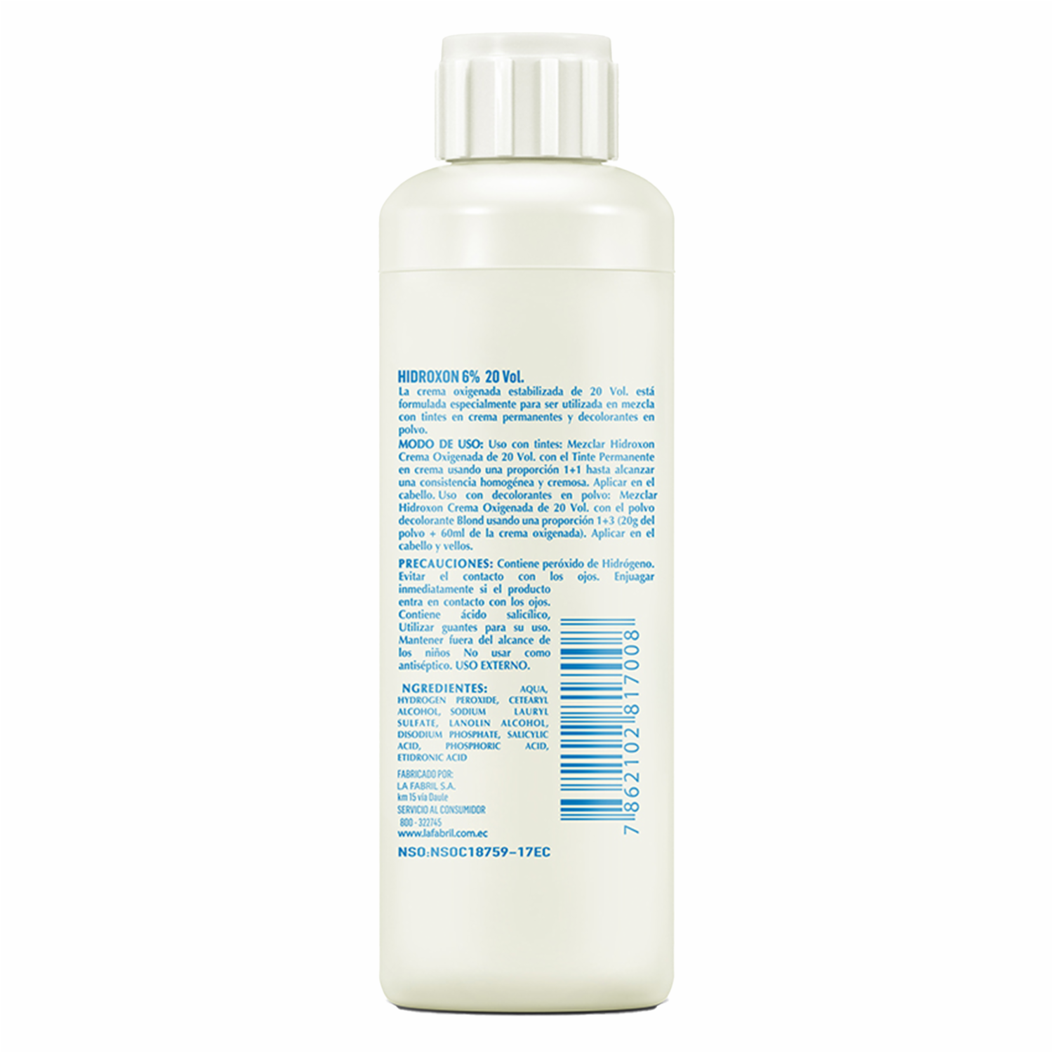Crema Oxigenada De Vol20 HIDROXON 100 Ml