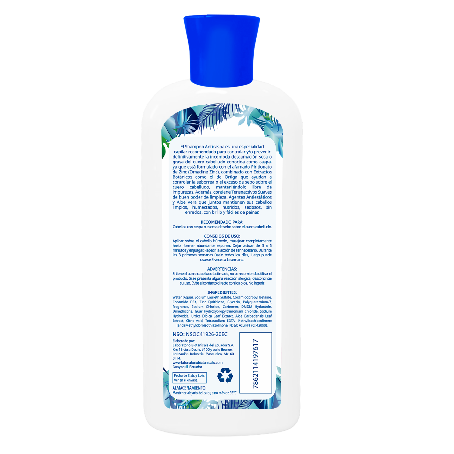 Shampoo De Cabello Anticaspa CLANS 400 Ml
