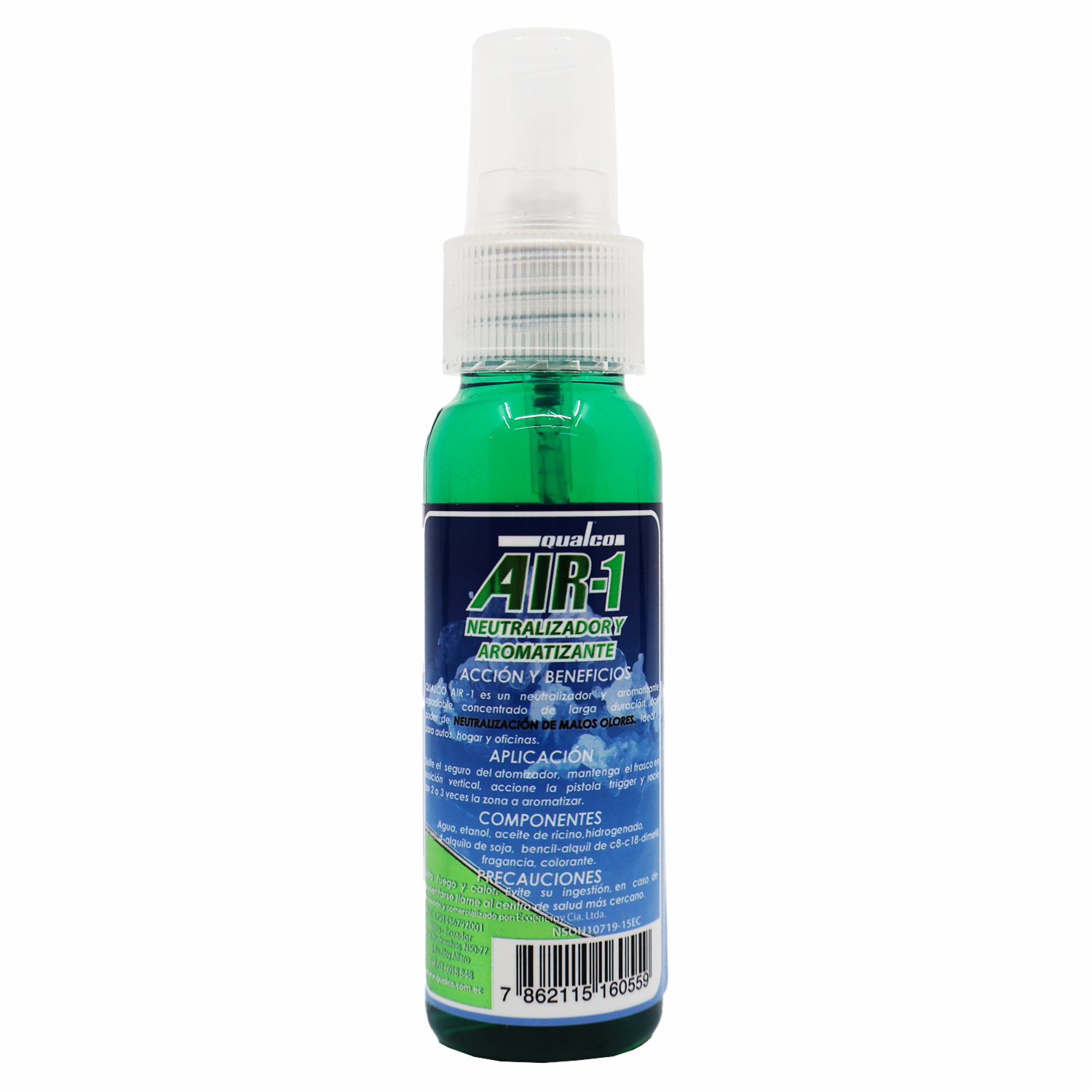 Ambiental Para Auto Air-1 Neutralizador Y Aromatizante Choco-Menta QUALCO 60 Ml