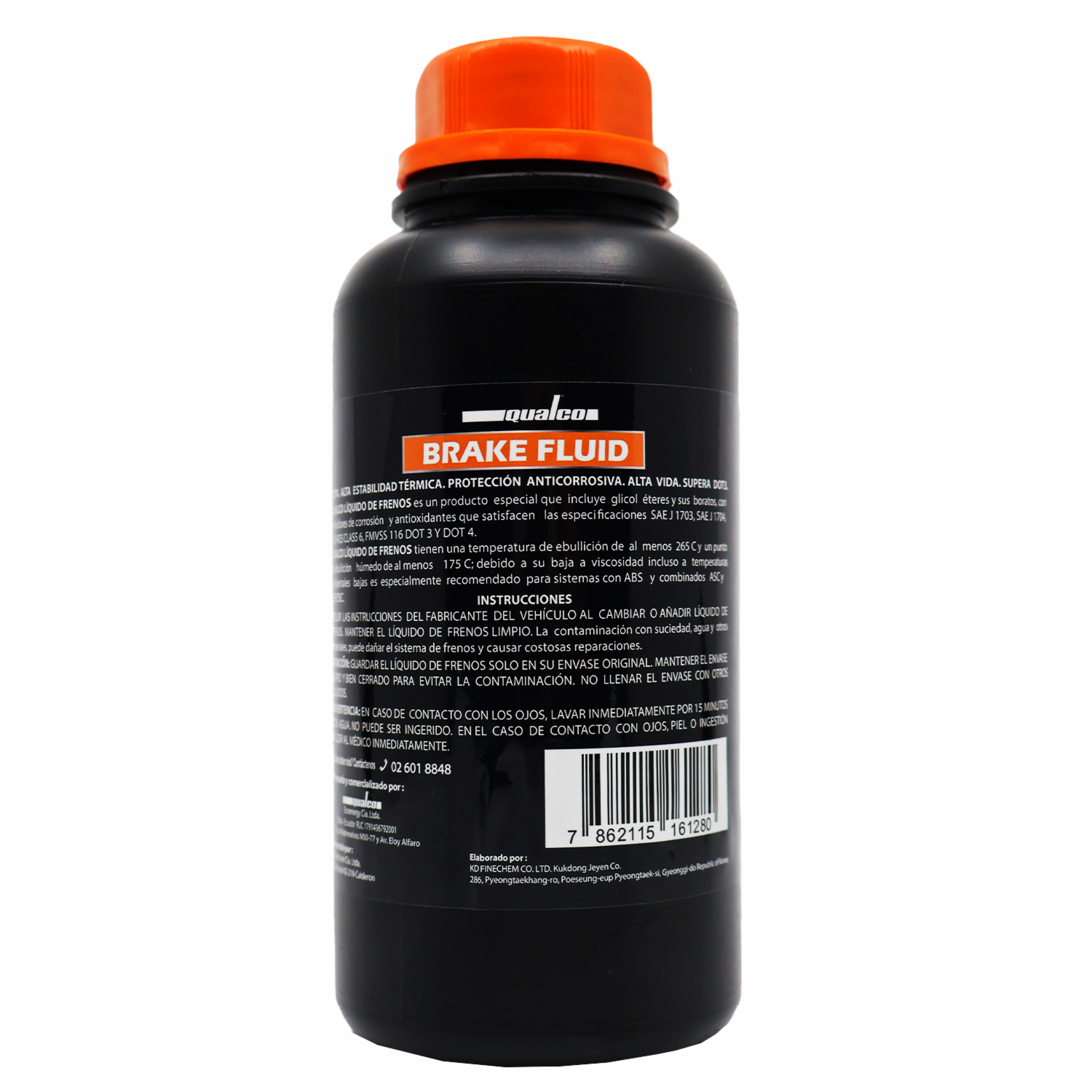 Liquido De Frenos Dot 4 QUALCO 500 Ml