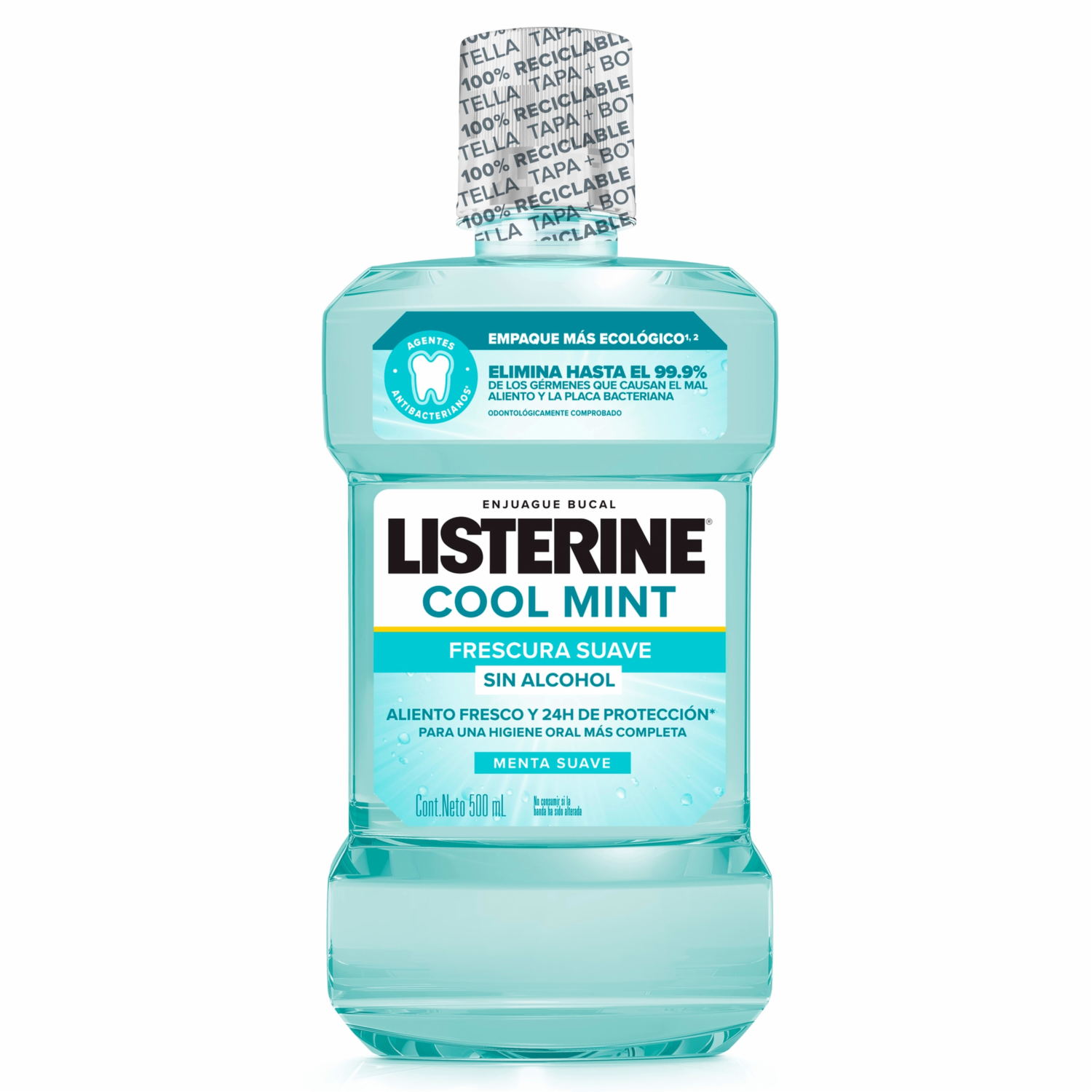 Enjuague  Bucal Cool Mint Zero LISTERINE 500 Ml