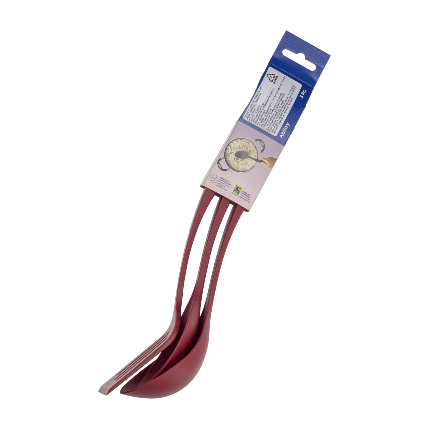 Juego De Utensilios Ability Rojo TRAMONTINA 3 Uds