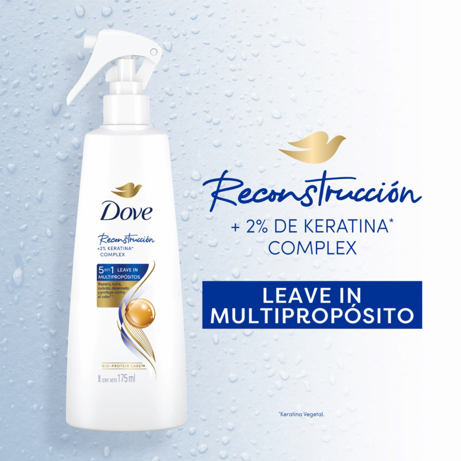 Multiprotector De Cabello Regeneración Keratina Complex DOVE 175 Ml
