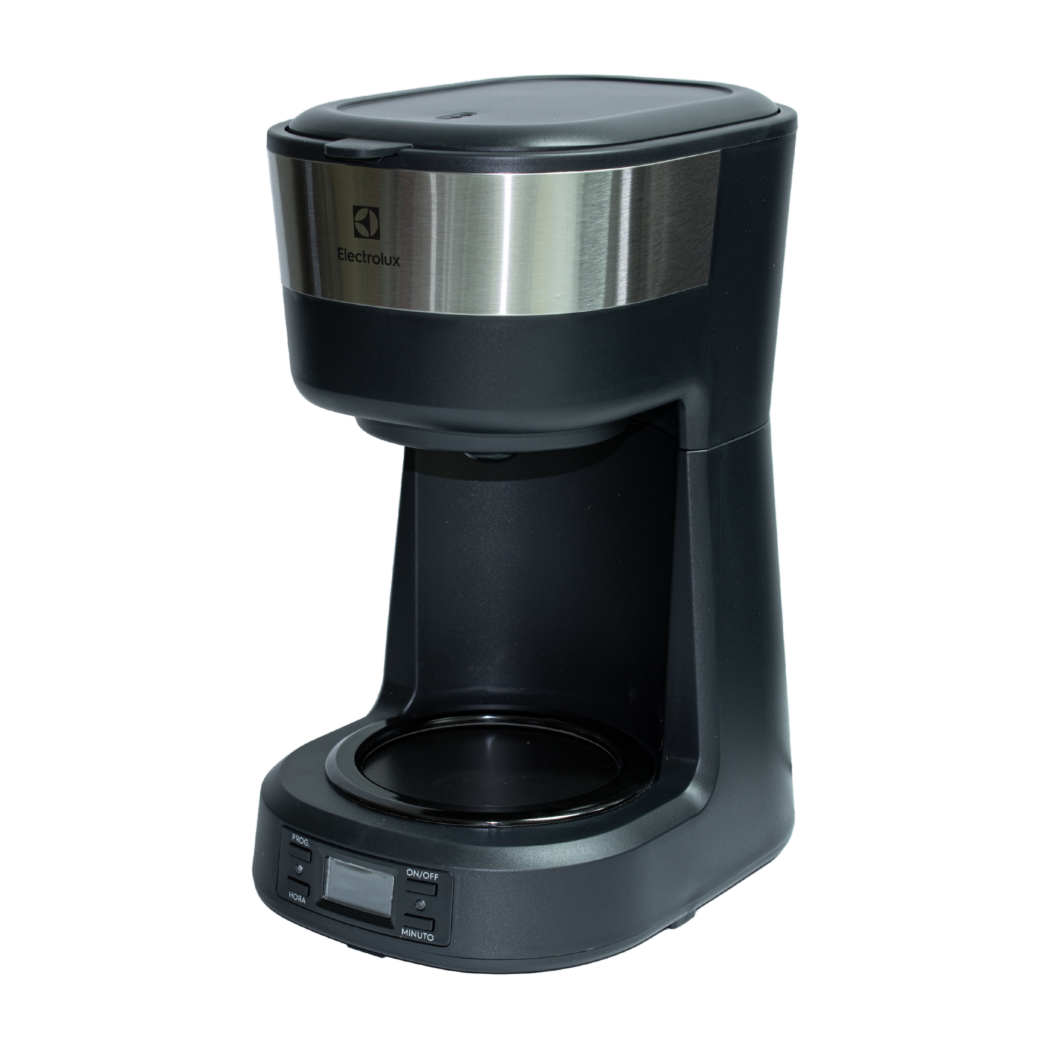 Cafetera Programable Cromada Con Negro ECM25 ELECTROLUX 30 Tazas