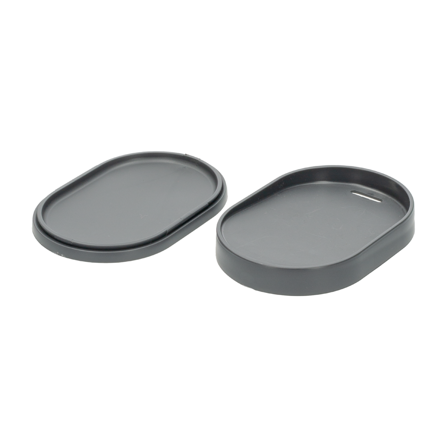 Jabonera Plástica Color Gris Plomo COZA Unidad