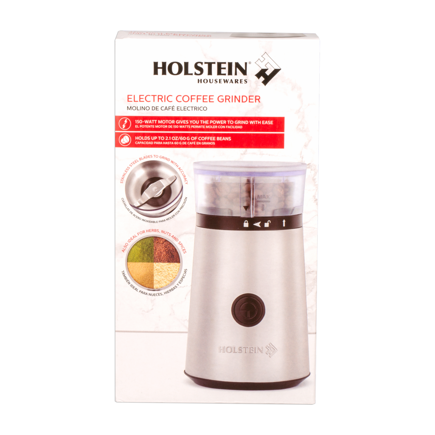 Molino De Café Eléctrico HOLSTEIN 110 V