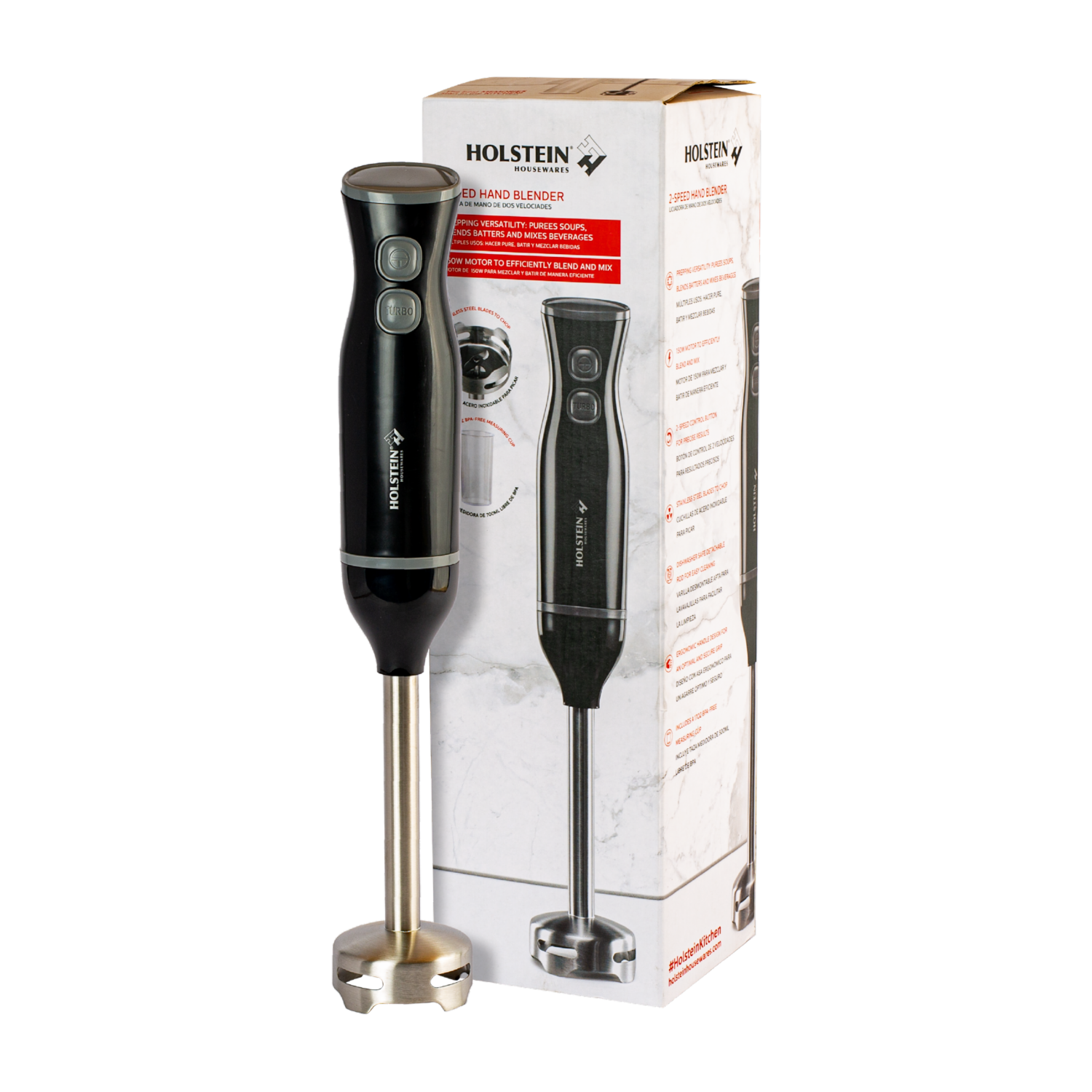 Licuadora De Mano 2 Velocidades Modelo: Hh-09101040b HOLSTEIN 110 Watts