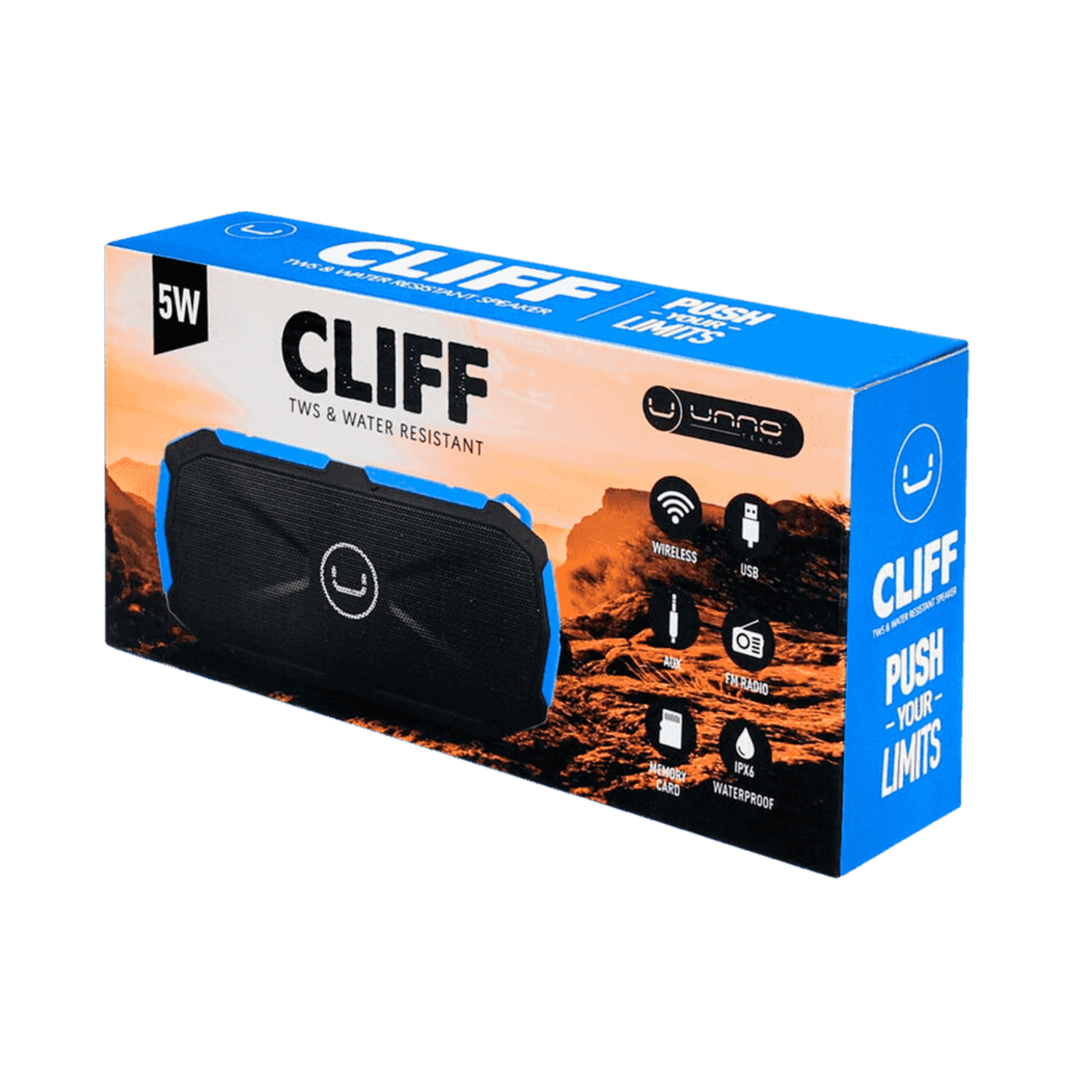 Parlante Cliff TWS SP9212 UNNO TEKNO Azul