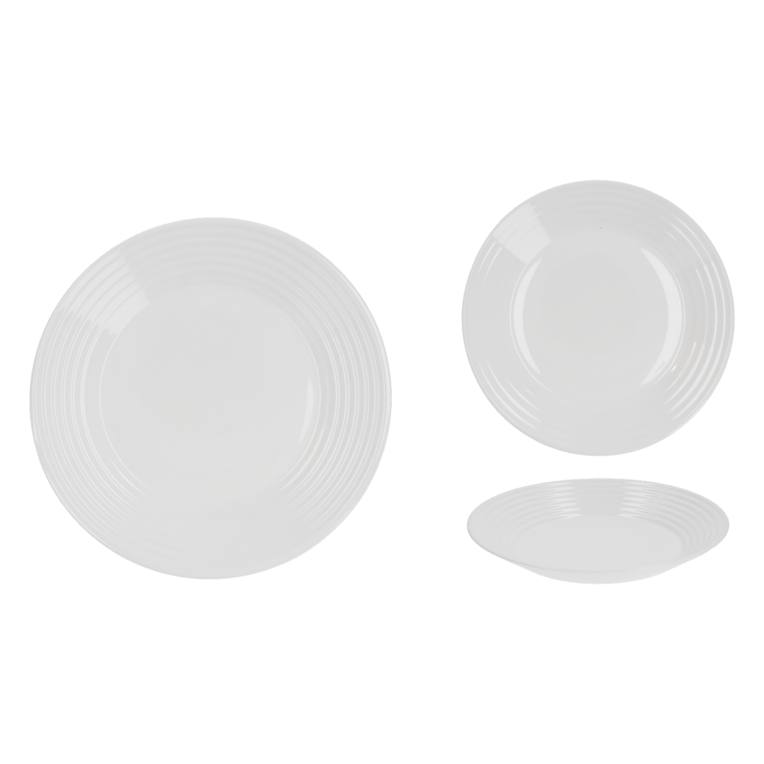 Vajilla 18 Piezas Redonda LUMINARC Assiettes Harena T