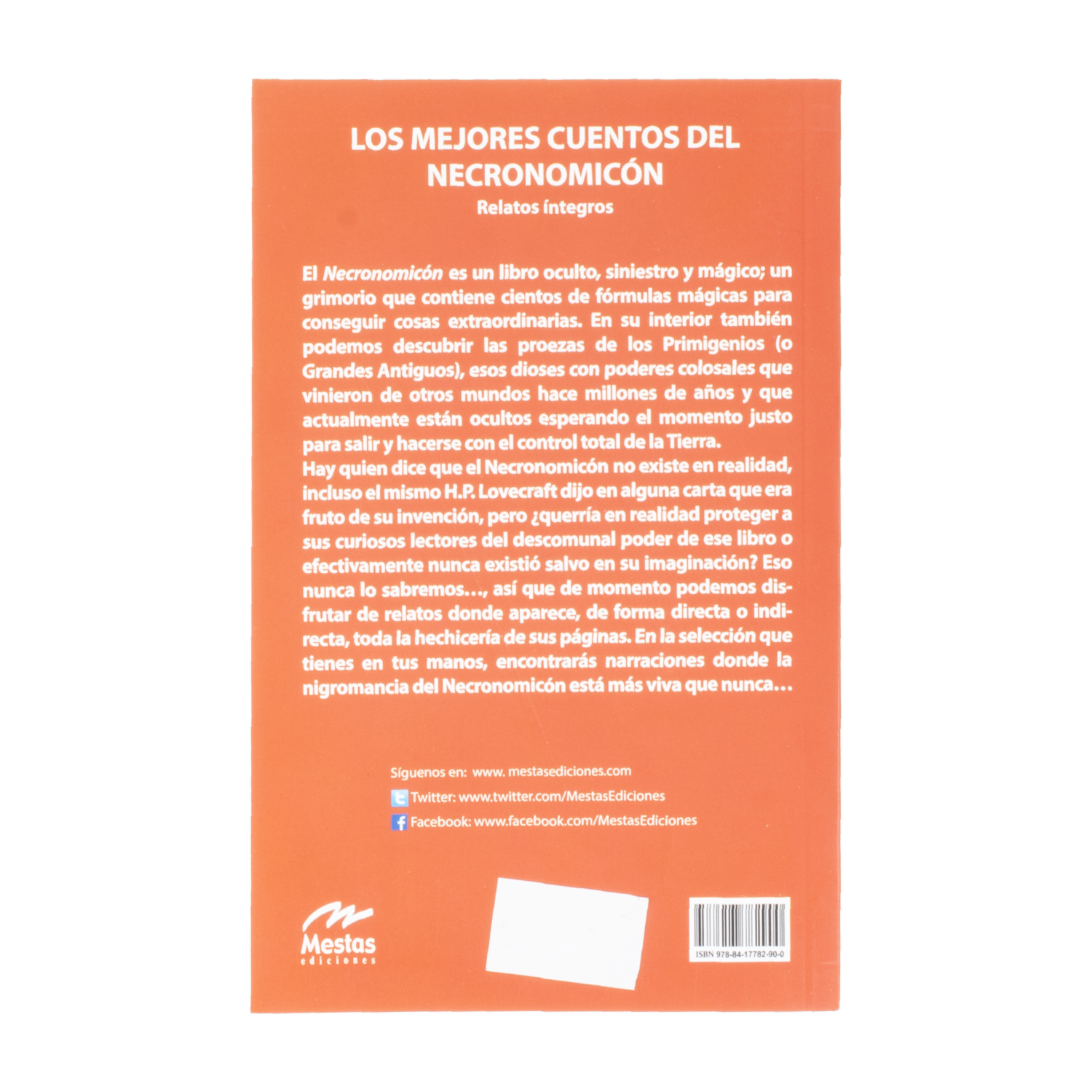 Libro Los Mejores Cuentos Del Necronomicón MR.BOOKS 192 Páginas