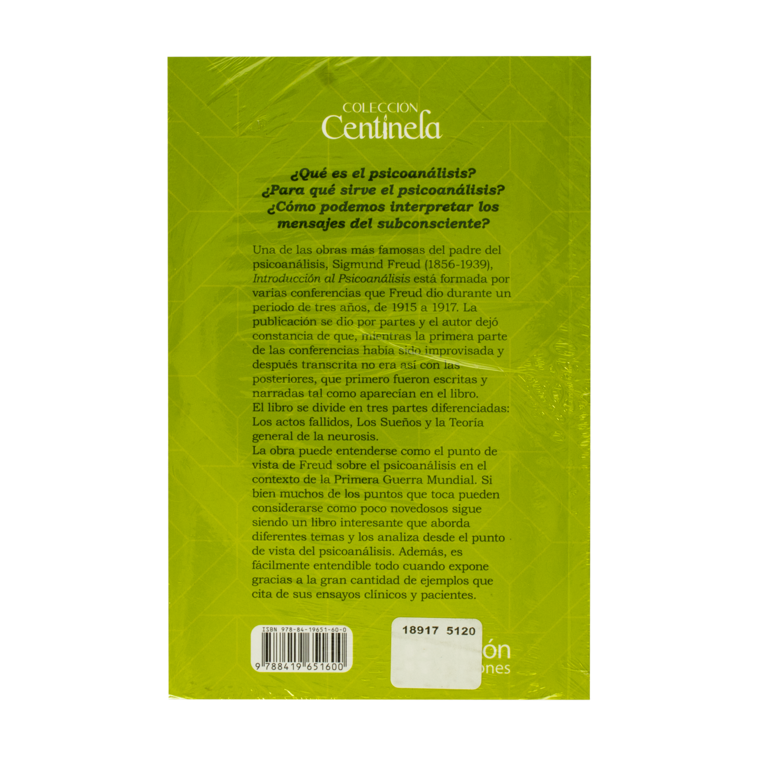 Libro De Autoayuda Introducción Al Psicoanálisis PLUTÓN 448 Páginas