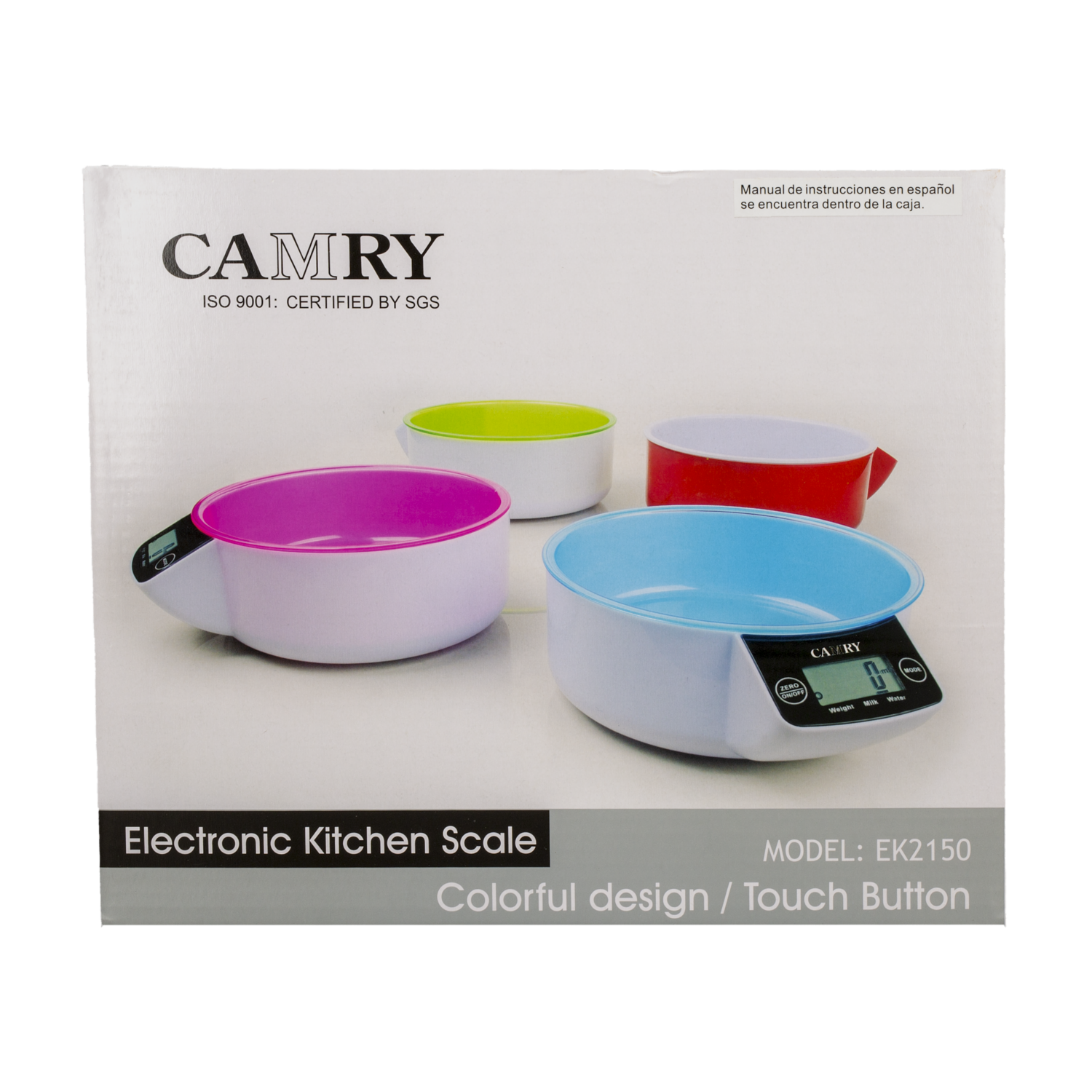 Balanza Cocina Digital Plateada CAMRY Unidad