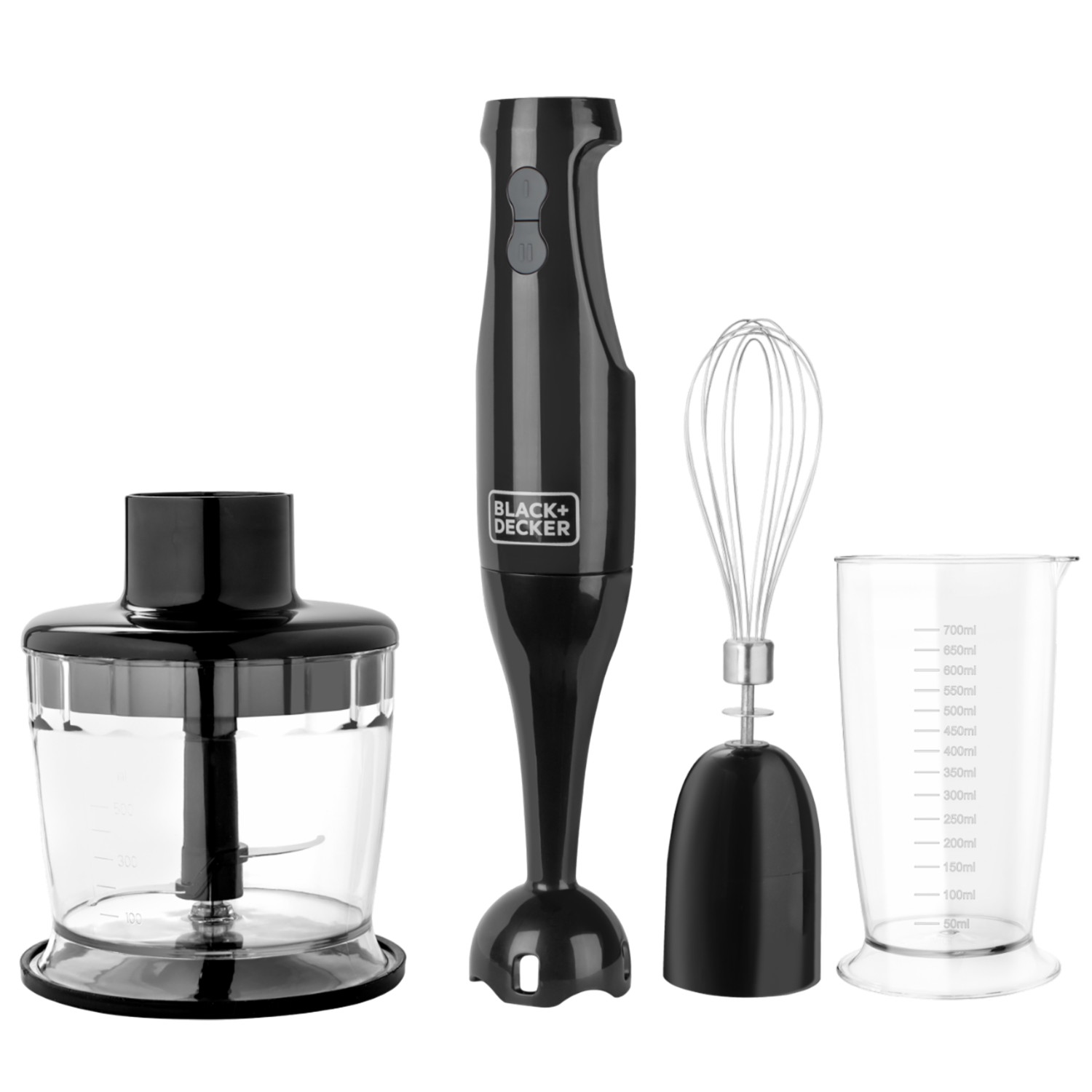 Batidora De Inmersión Set 3 En 1 Mezcla, Bate Y Tritura Modelo  HB2800B BLACK & DECKER 200 watts