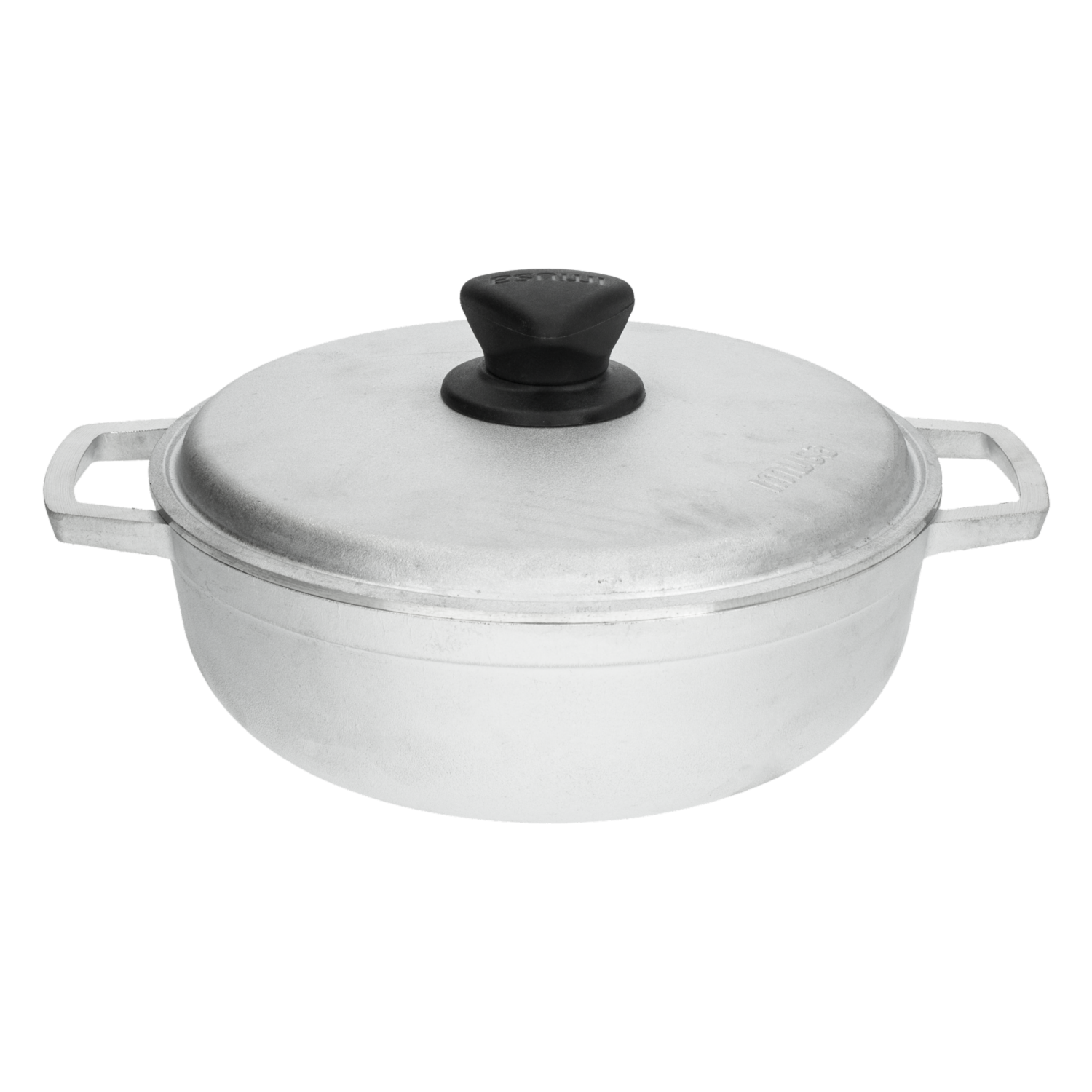 Olla Caldero Aluminio Fundido Con Tapa Natural Stone IMUSA 22 Cm