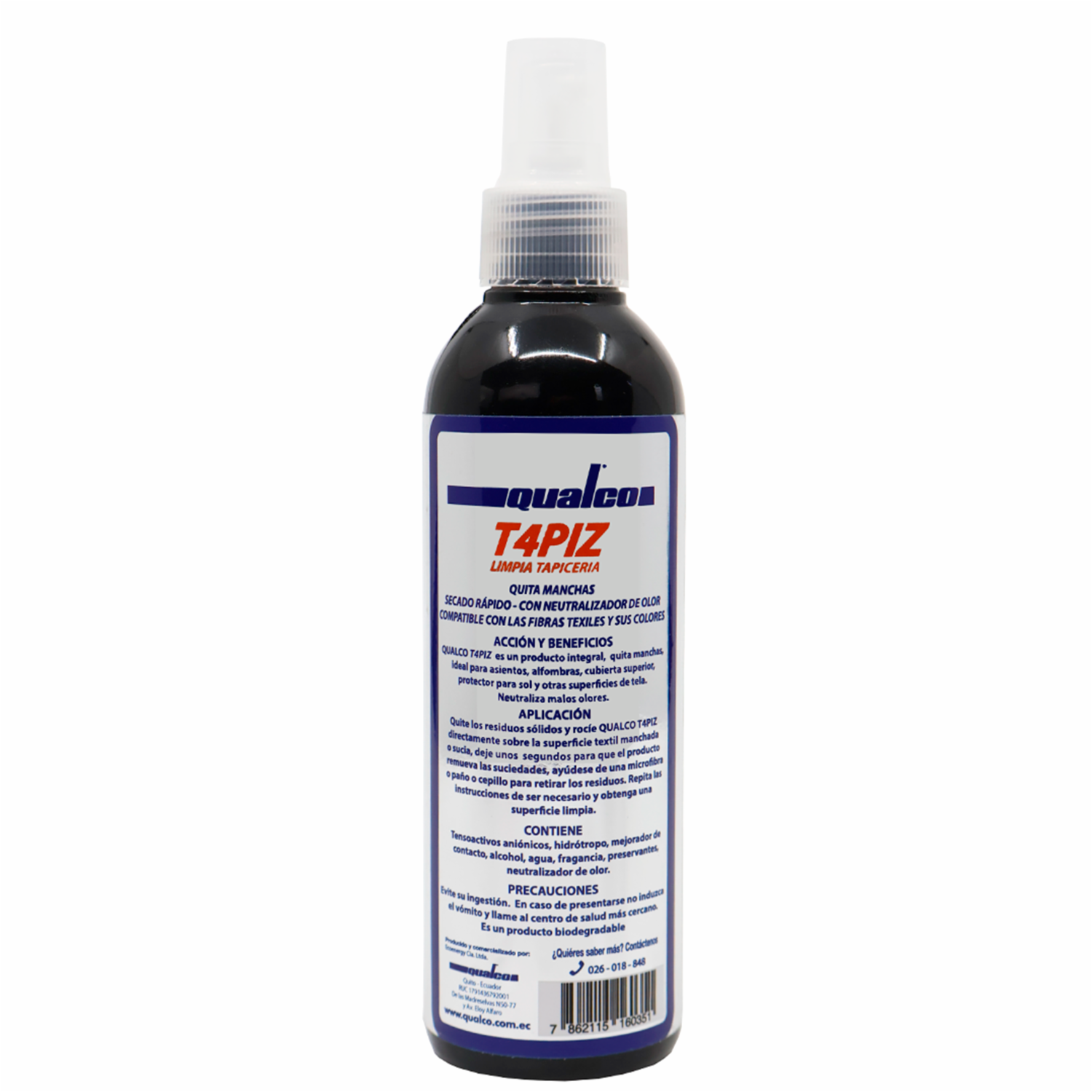Limpiador De Tapicería Automotriz QUALCO 200 Ml