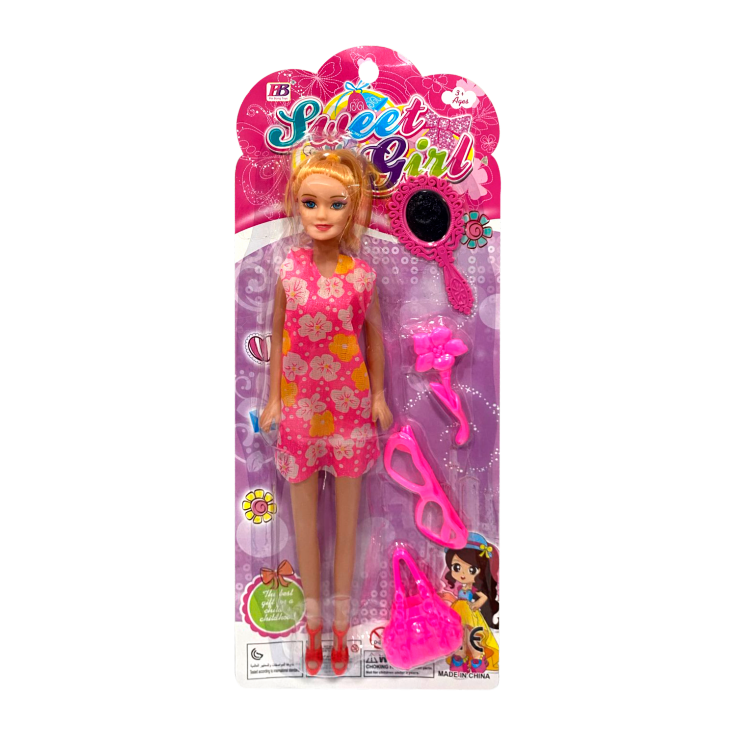Muñeca Tipo Barbie SWEET PARADISE Incluye Accesorios