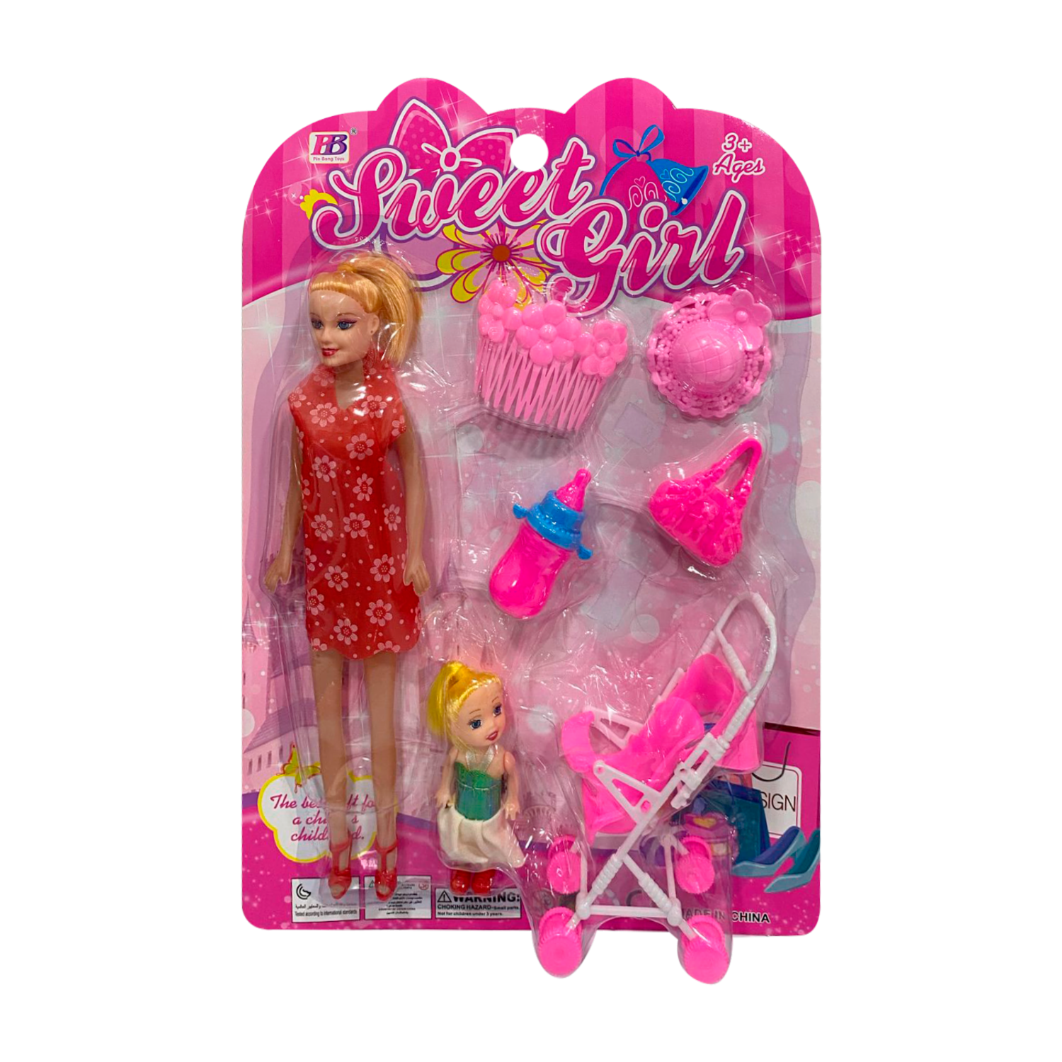 Muñeca Tipo Barbie SWEET PARADISE Incluye Accesorios