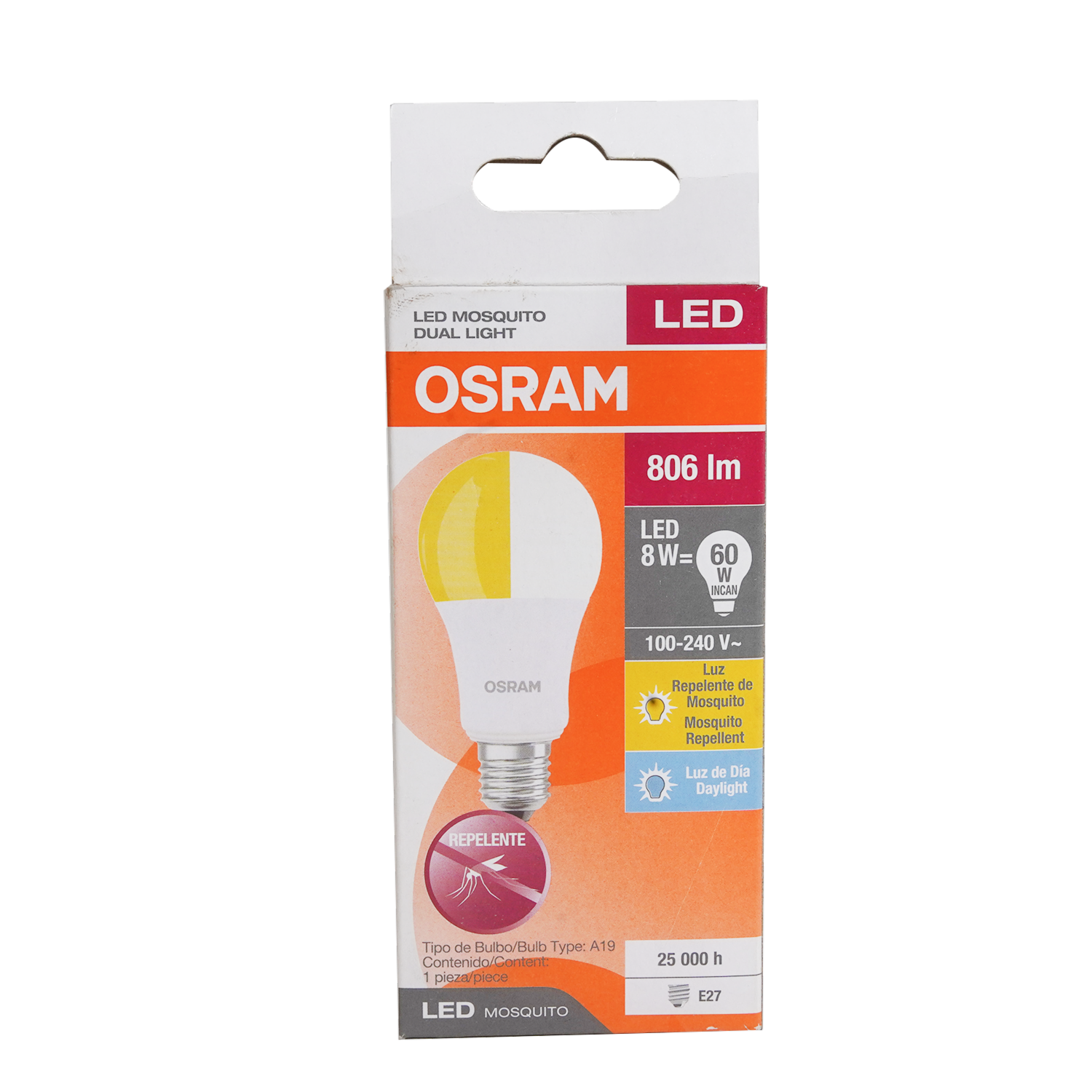 Foco Led Antimosquitos Dual 8 W OSRAM Unidad