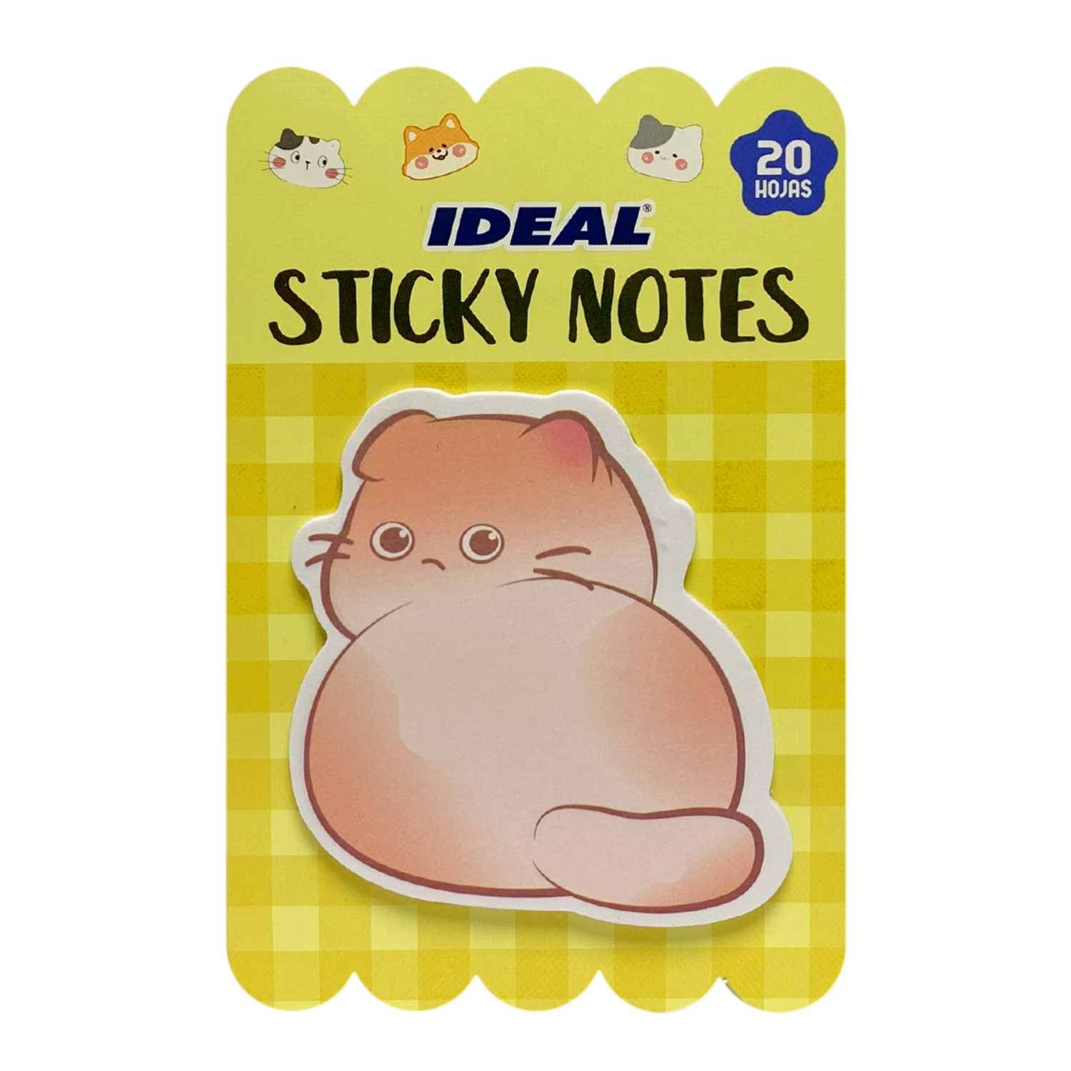Notas Adhesivas Animales Surtidas IDEAL 20 Hojas