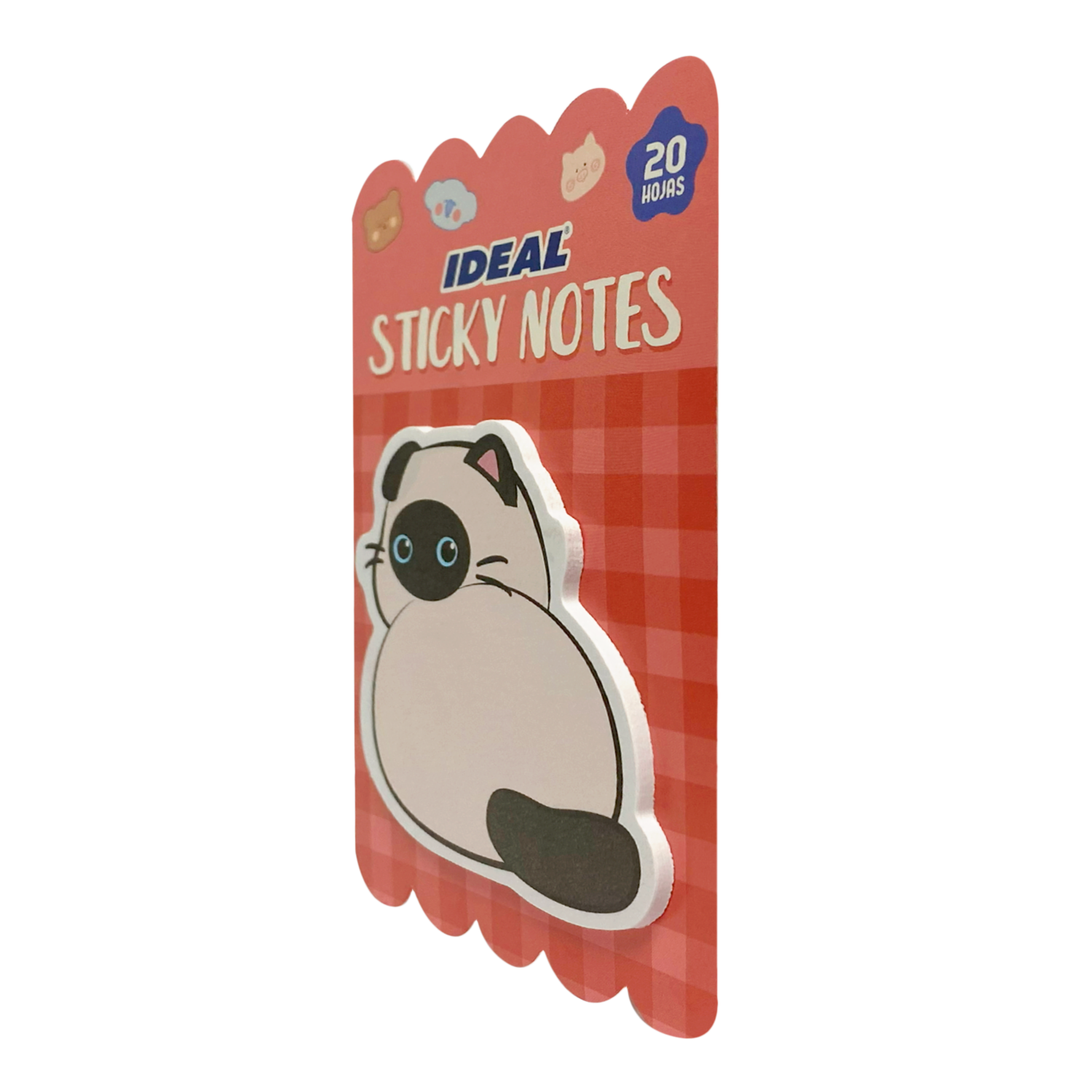 Notas Adhesivas Animales Surtidas IDEAL 20 Hojas