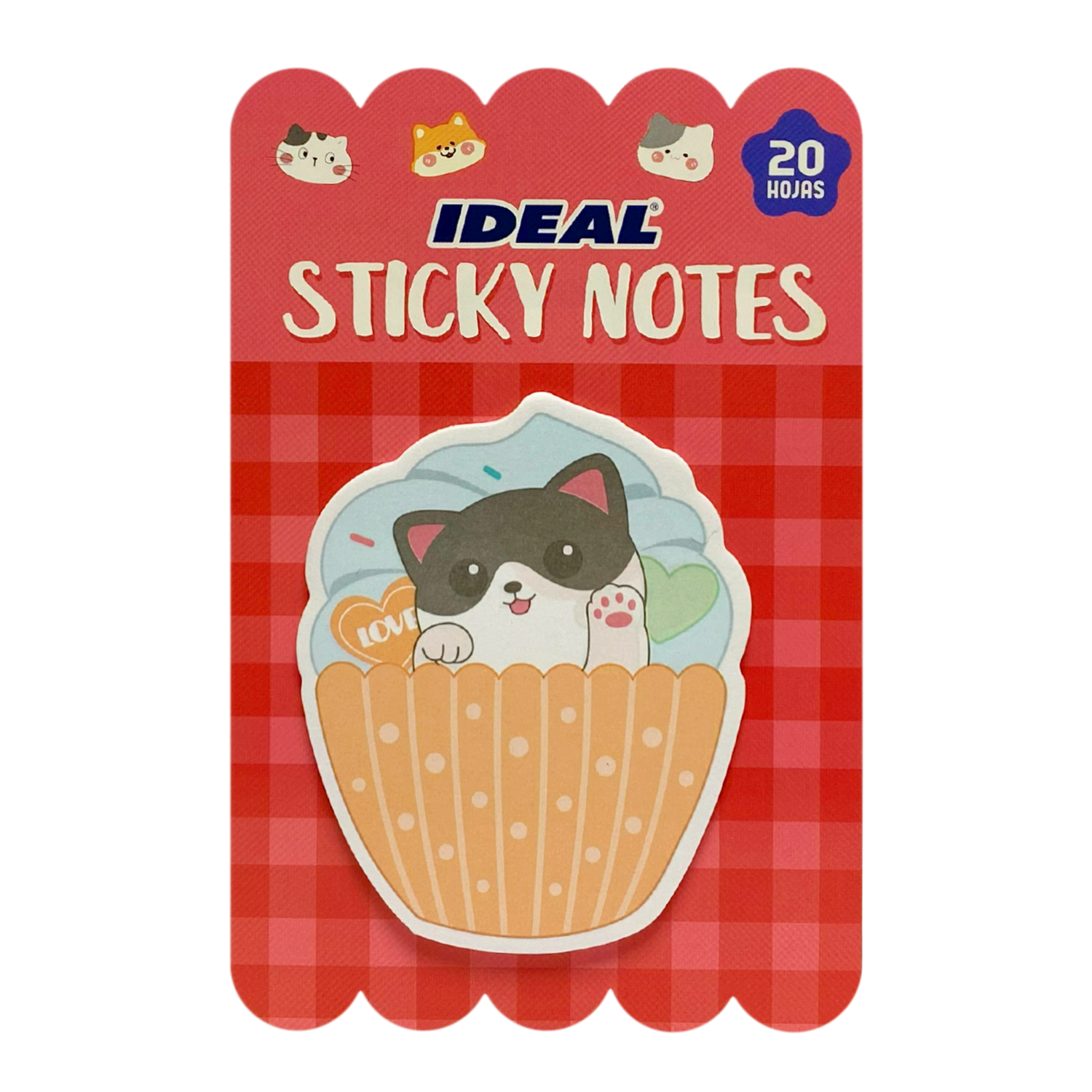 Notas Adhesivas Animales Surtidas IDEAL 20 Hojas